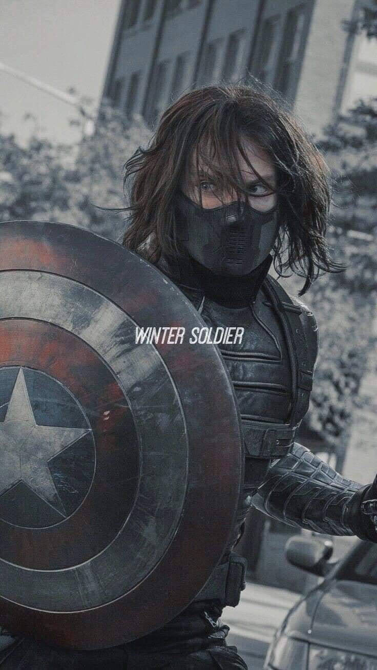 Captain America Shield iPhone Winter Soldier Wallpaper