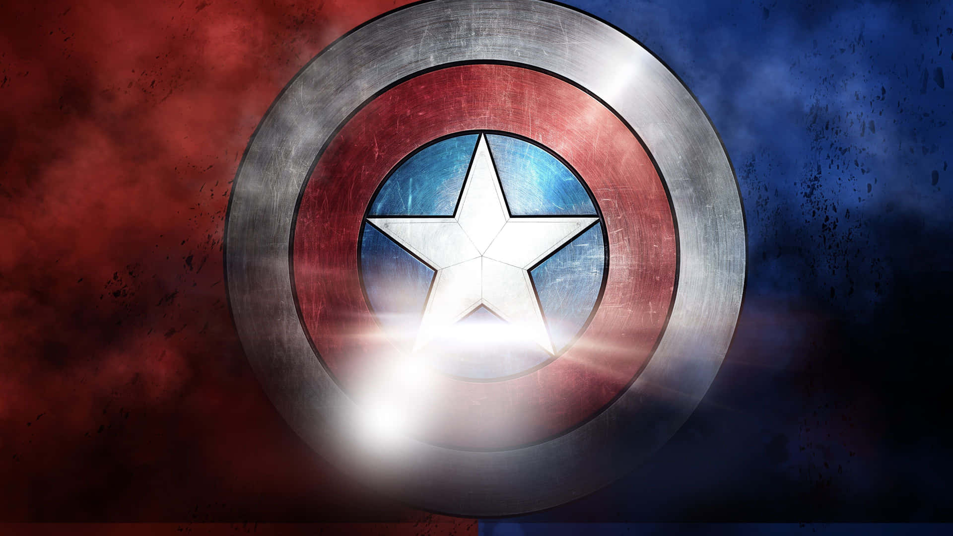 Captain America Shield Red Blue Backdrop Wallpaper