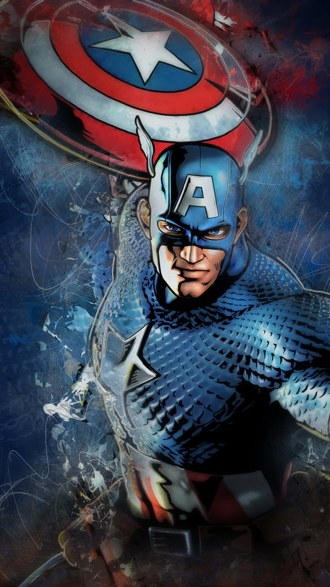 Captain America Shieldand Armor Artwork Wallpaper