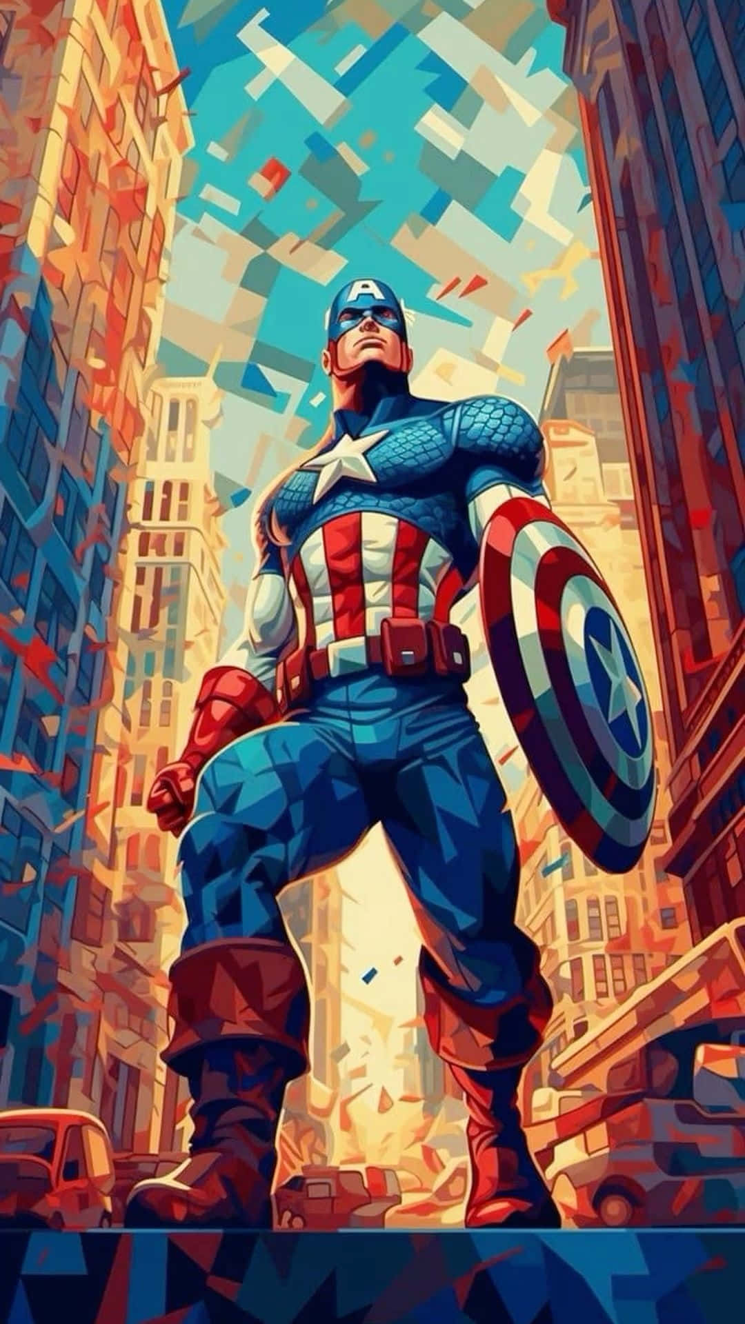 Captain America Standing Tall Wallpaper