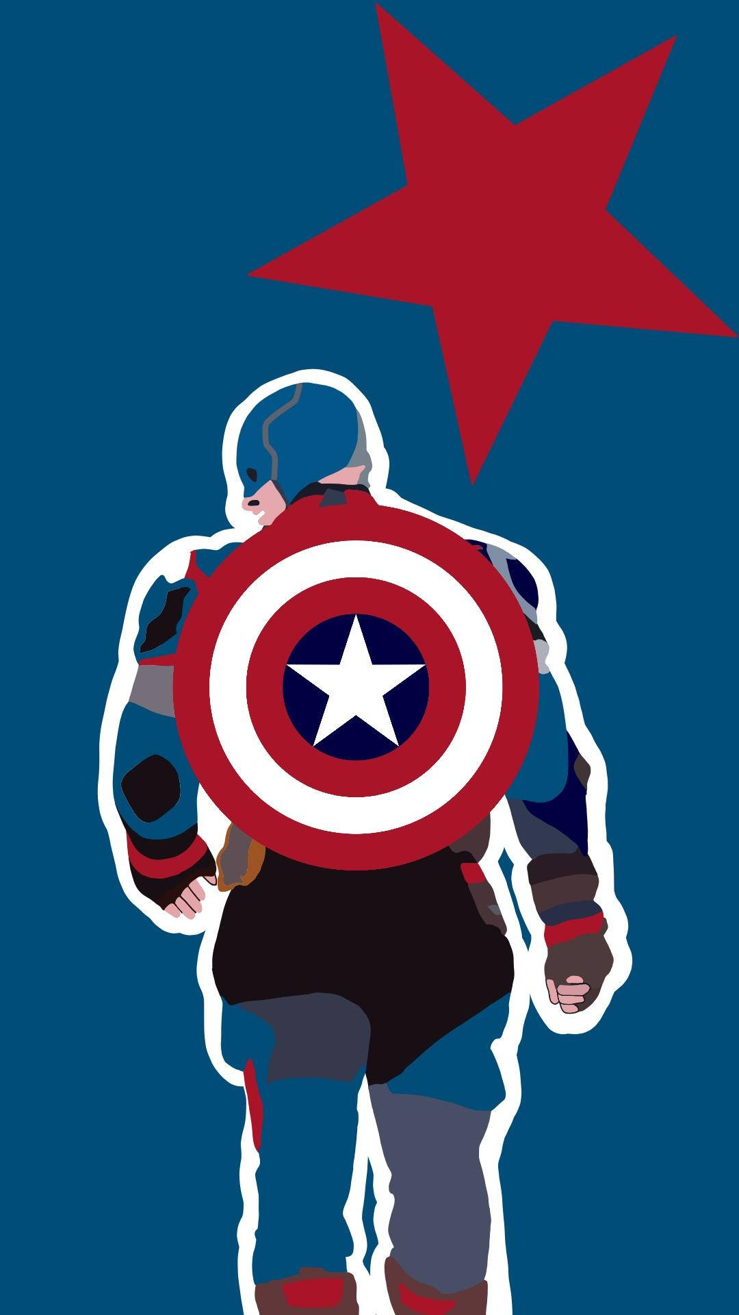 Captain America Superhero Drawing Fan Art Background
