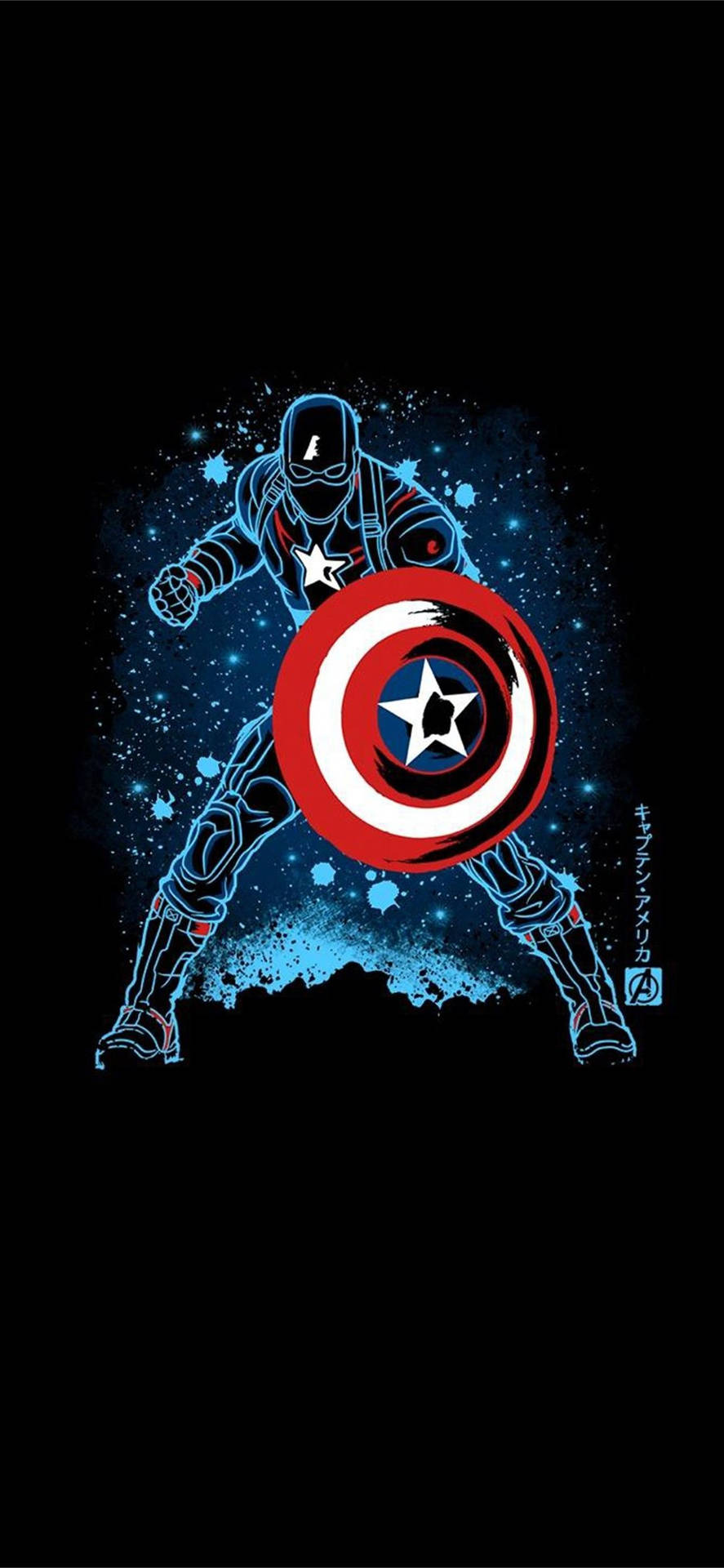 Captain America Superhero Marvel Artwork Background
