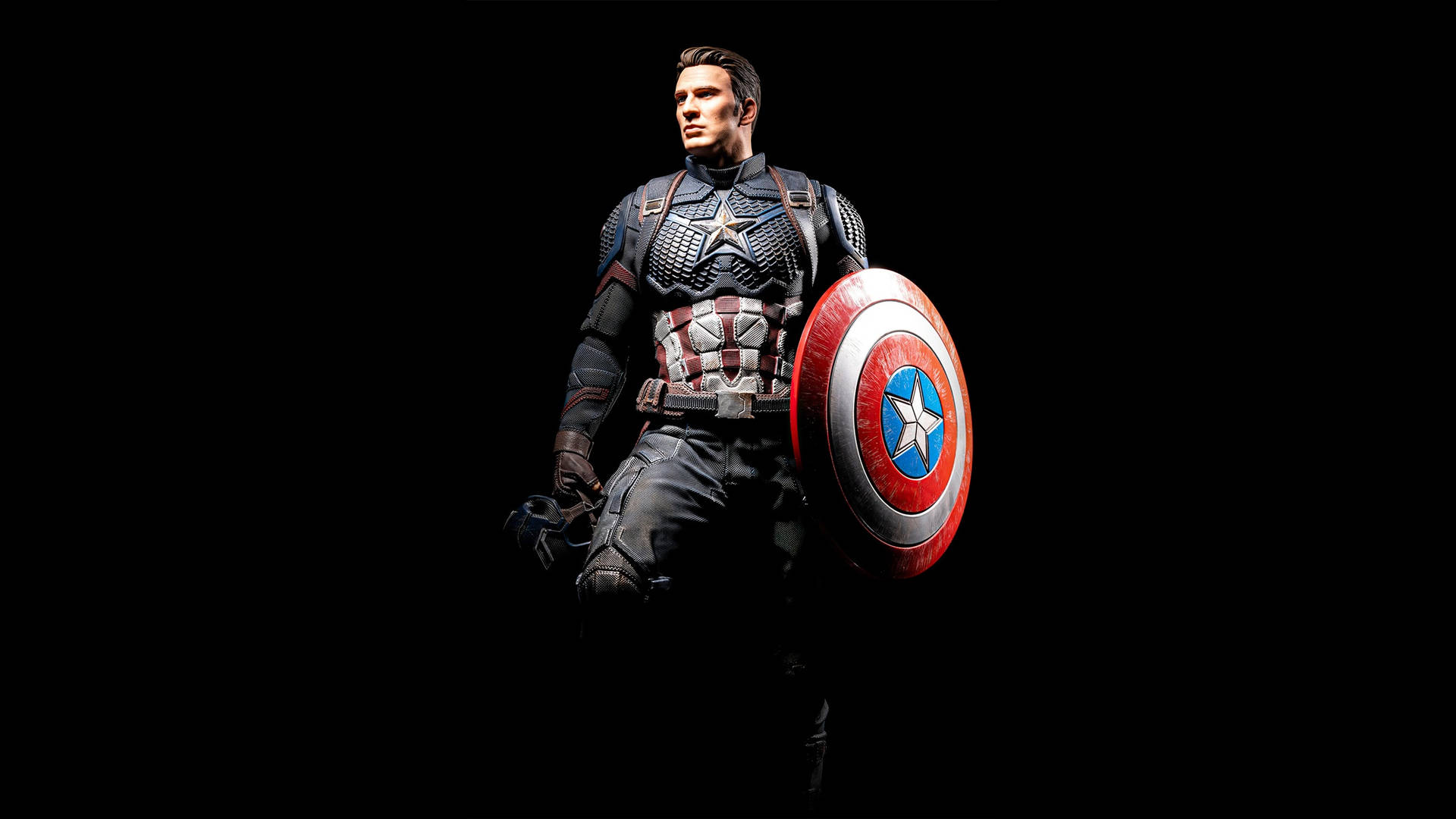 Captain America Superhero Portrait Art Background