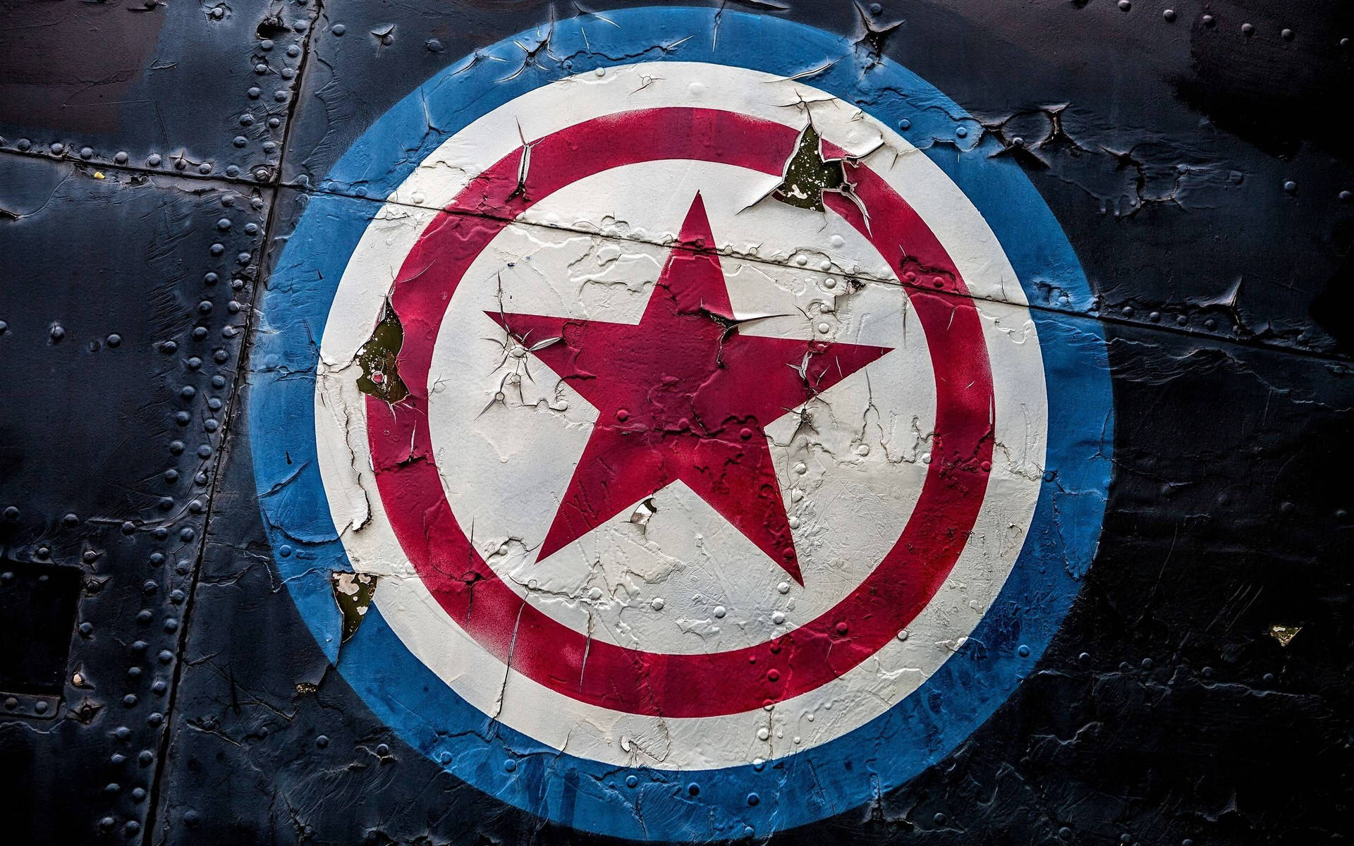 Kaptajn Amerika Symbol Wallpaper