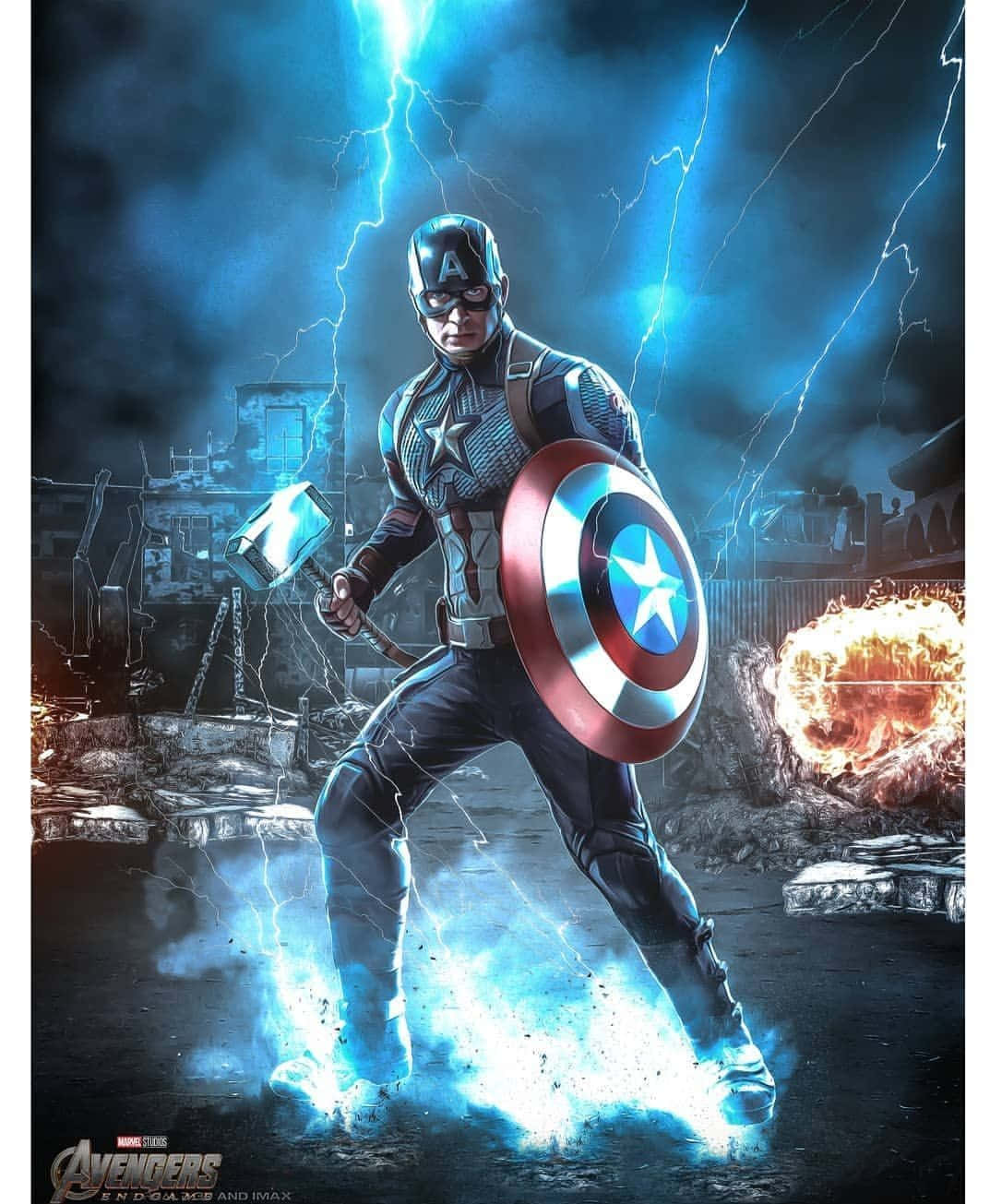 Captain America Worthy Avengers Endgame Poster Background