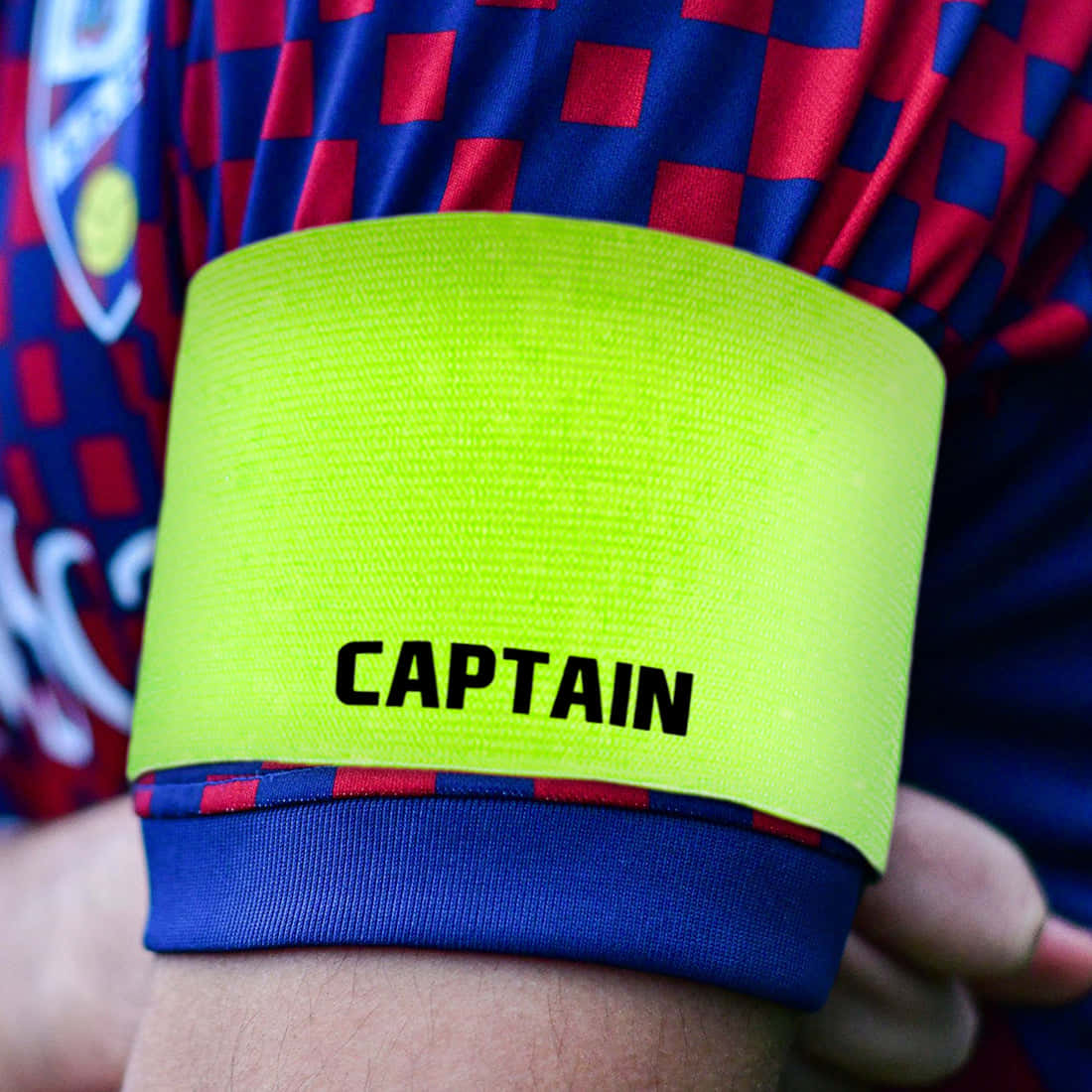 Captain Displaying The Symbol Of Leadership - The Armband. Wallpaper