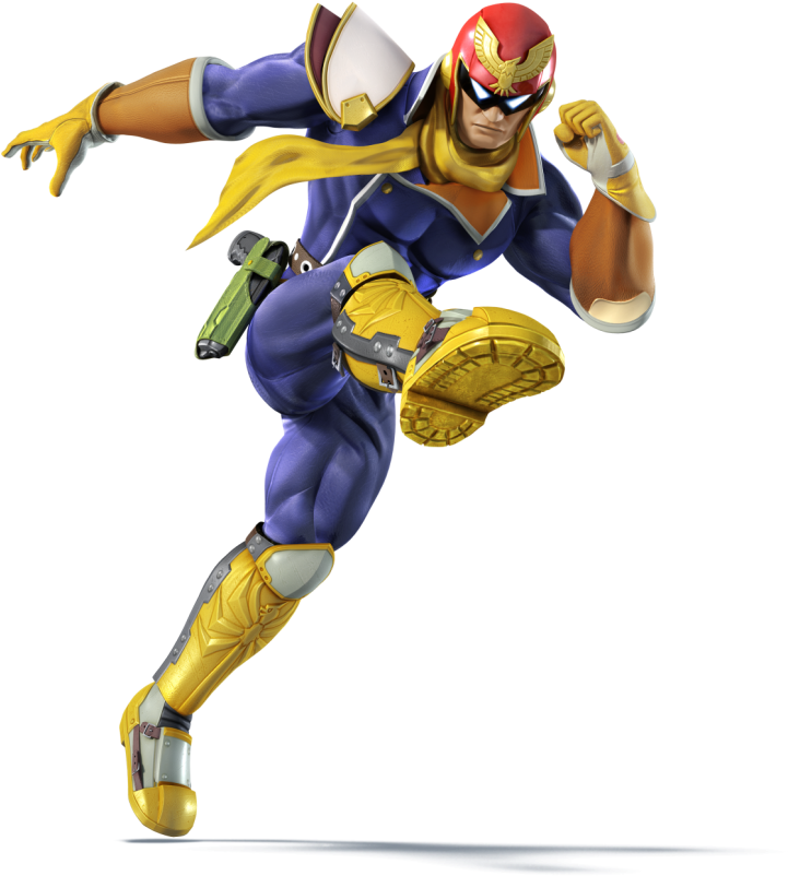 Captain Falcon Dynamic Pose PNG