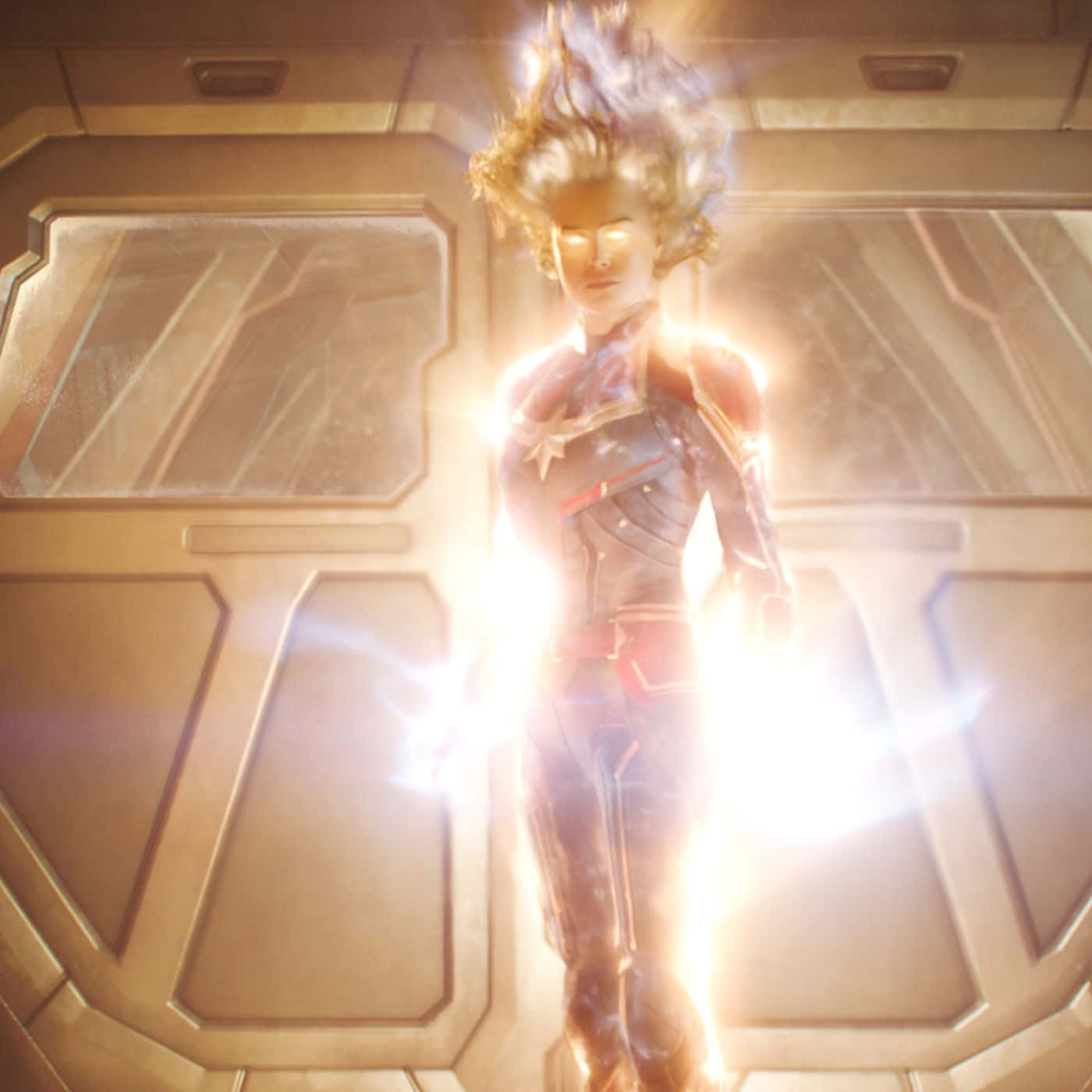 "Experience the Thrill of Wonder with Captain Marvel 2" Wallpaper