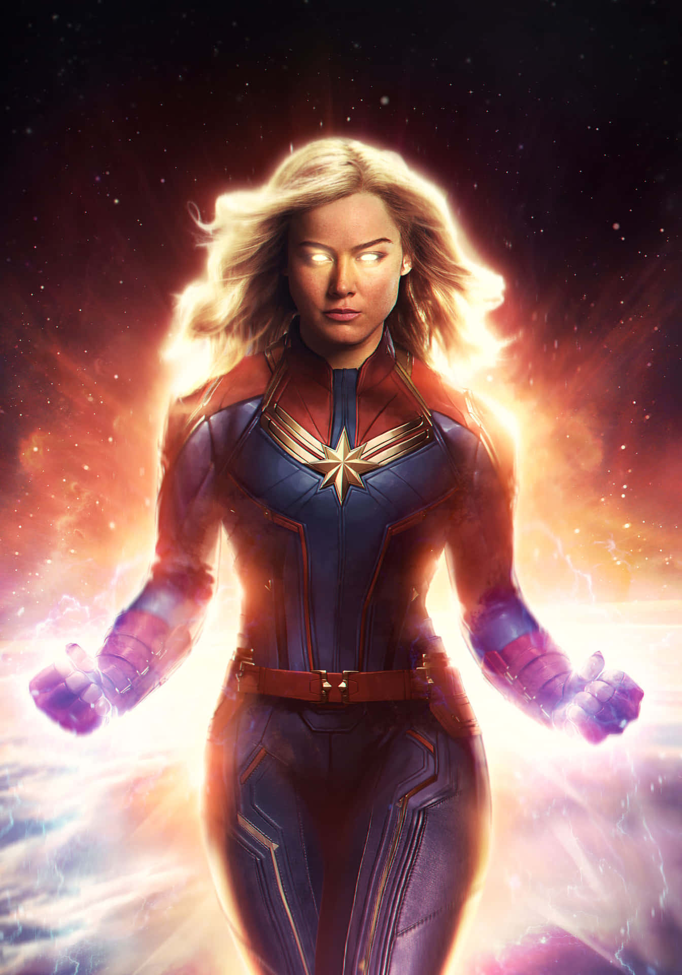 Brielarson Als Captain Marvel In Avengers: Endgame 2 Wallpaper