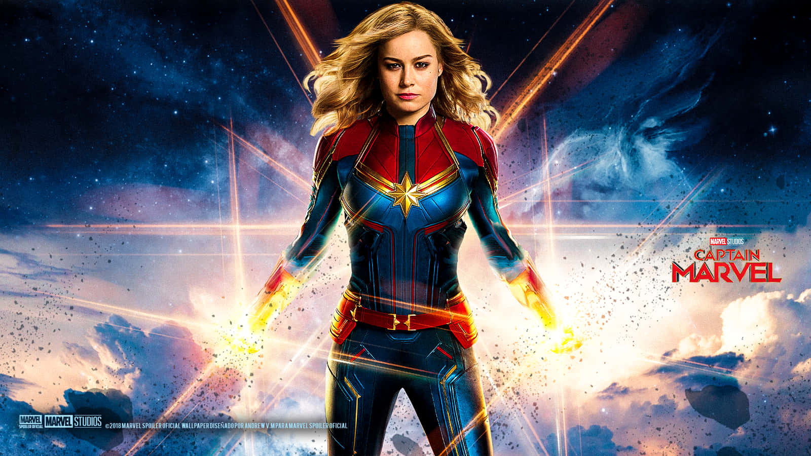 Brie Larson bringer superhelten Carol Danvers tilbage til Captain Marvel 2. Wallpaper