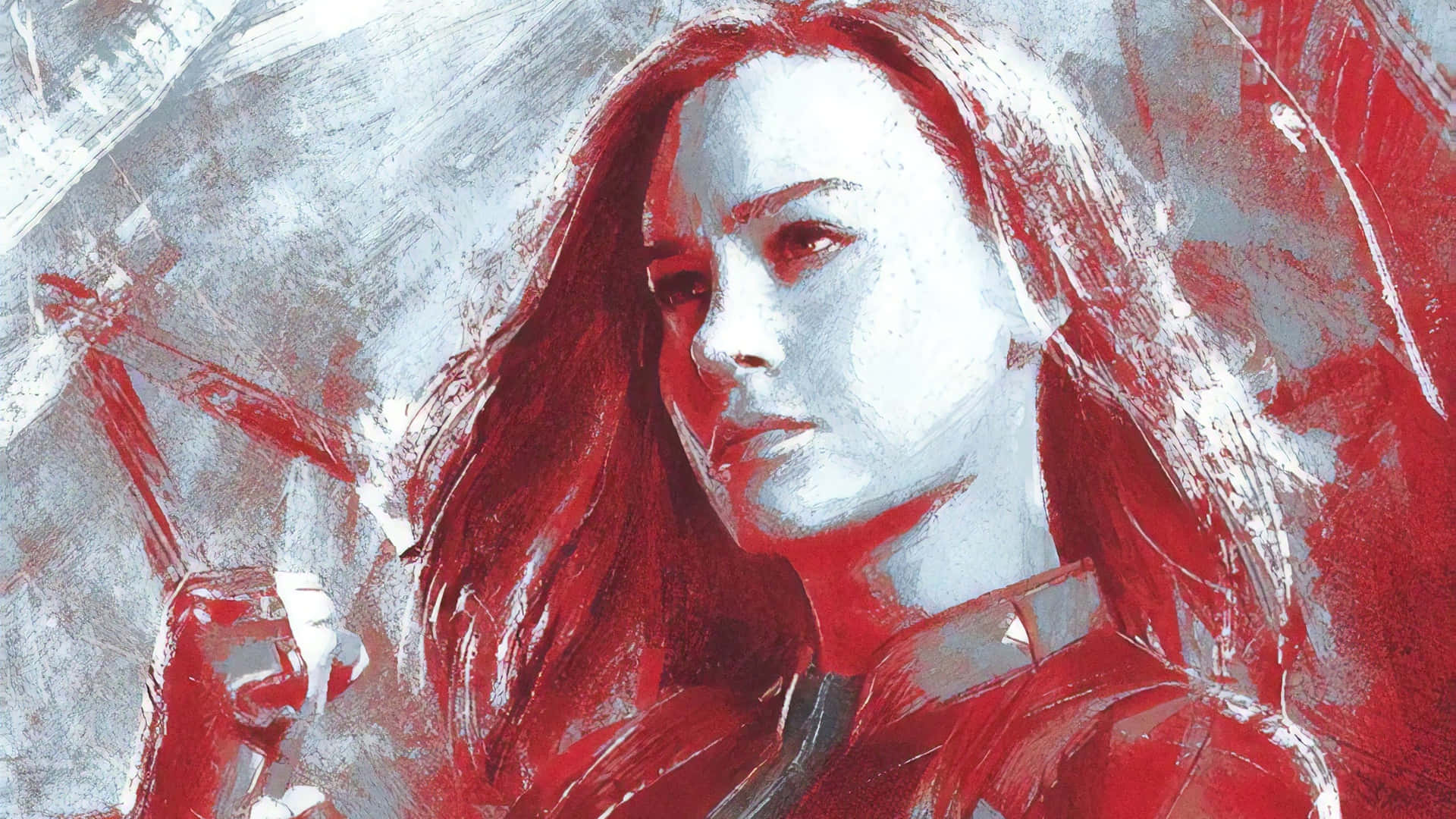 Bereitzum Abheben: Carol Danvers Ist Captain Marvel. Wallpaper