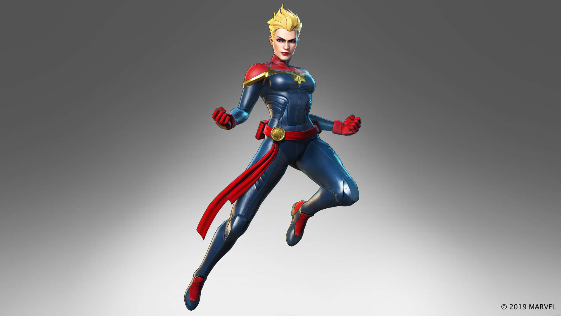 Explore The Exciting Intergalactic World of Captain Marvel in 3D Wallpaper