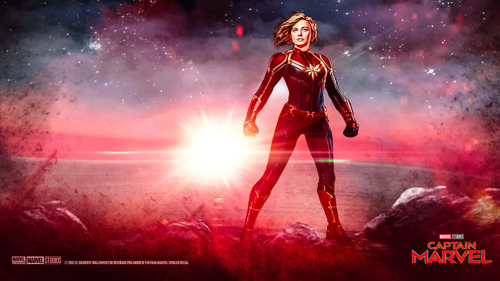 Bereitfür Action: Brie Larson Als Captain Marvel Im Marvel Cinematic Universe