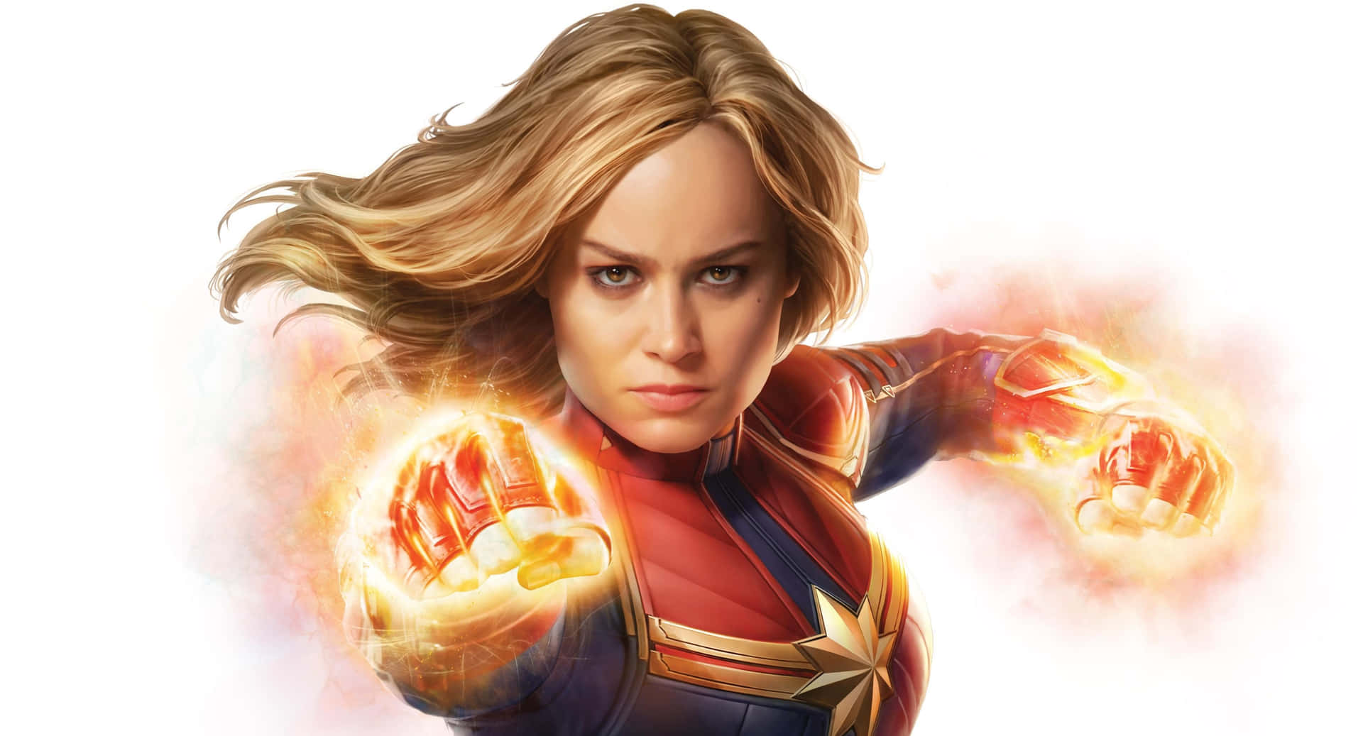 Einheld Werden: Carol Danvers Als Marvels Captain Marvel Wallpaper