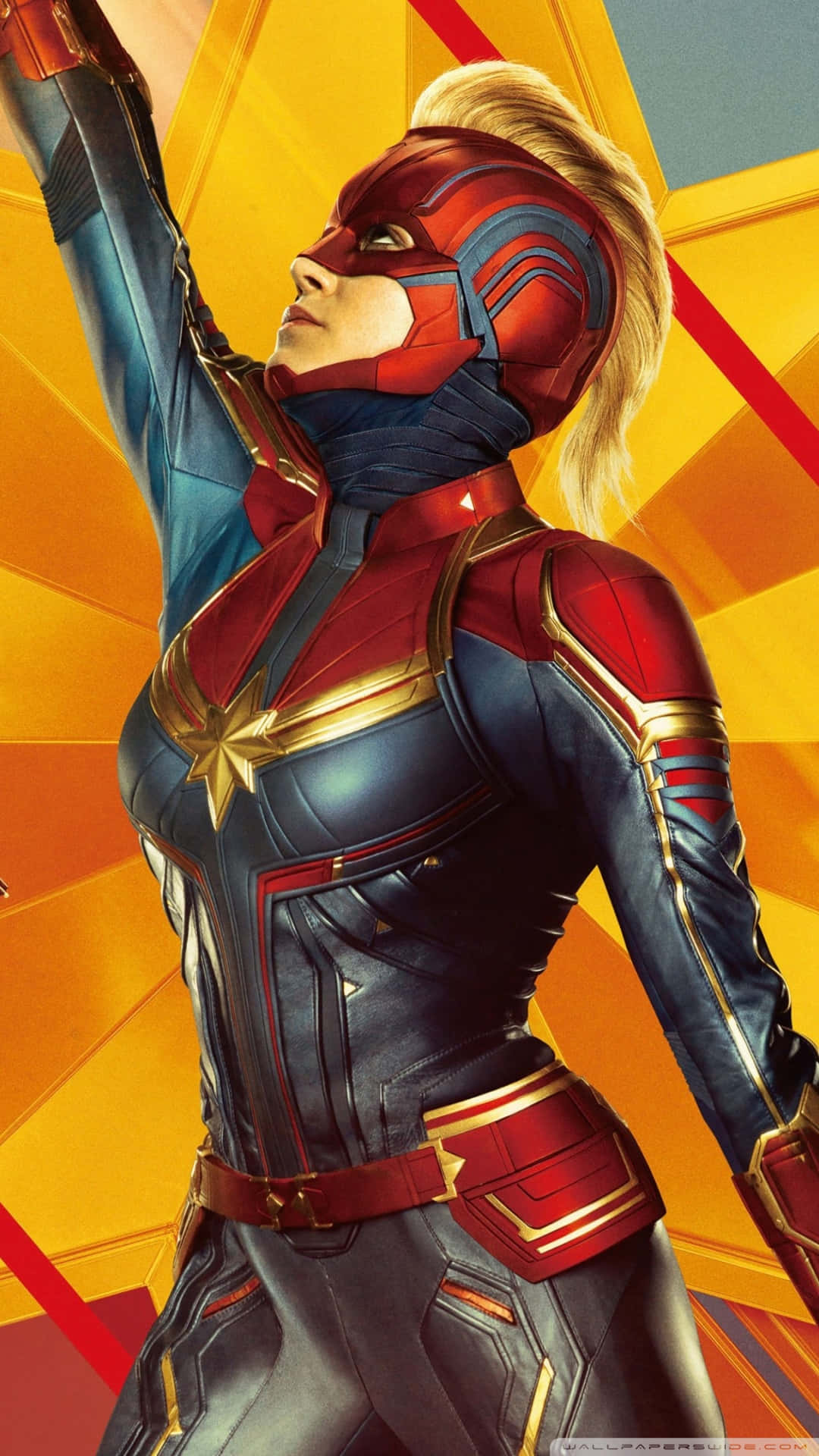 Superheldincarol Danvers, Alias Captain Marvel Wallpaper