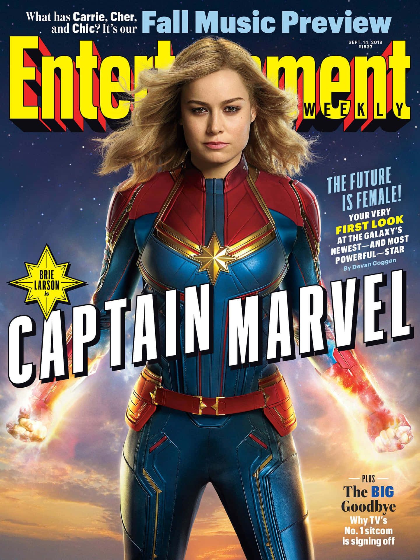 Bildvon Carol Danvers Als Captain Marvel Wallpaper