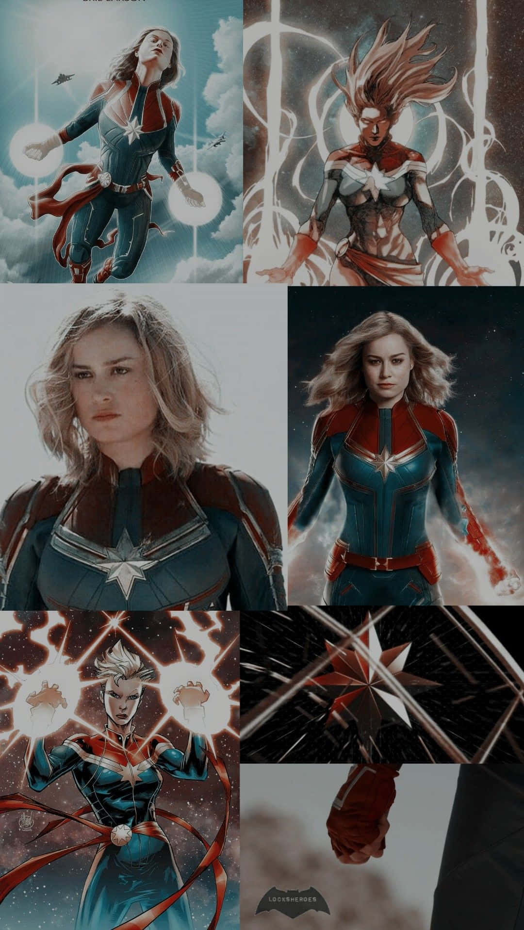 !Captain Marvel Carol Danvers, Klar til handling! Wallpaper