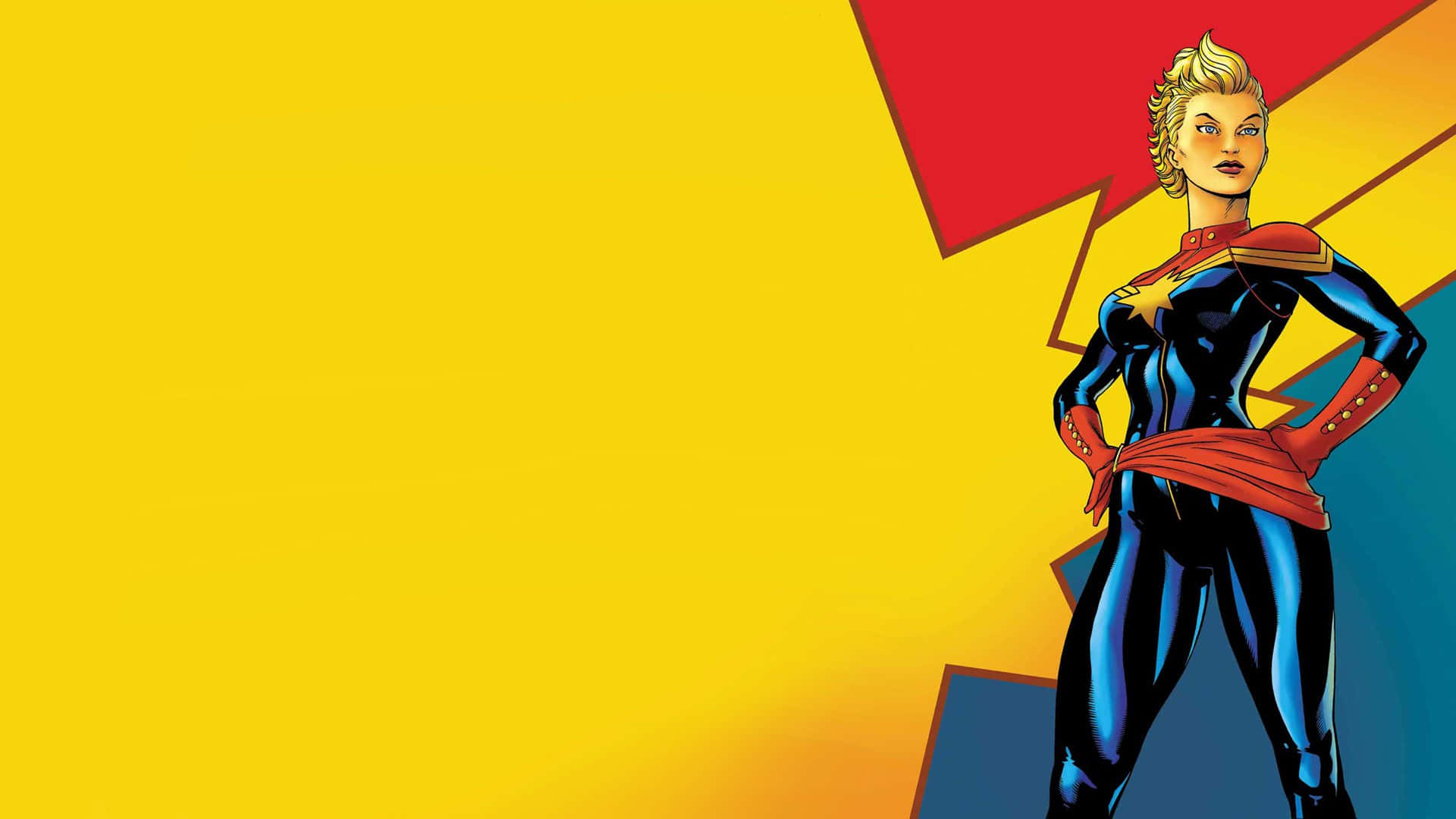 Captain Marvel Comic Art Wallpaper