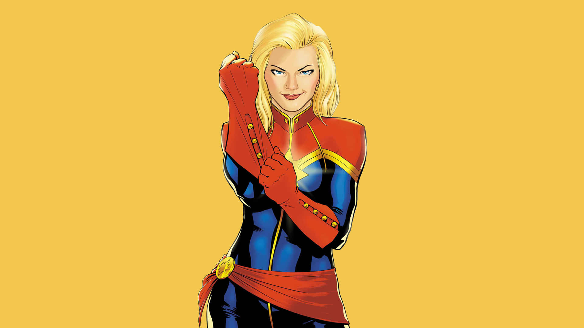 Captain Marvel Comics Pose Wallpaper