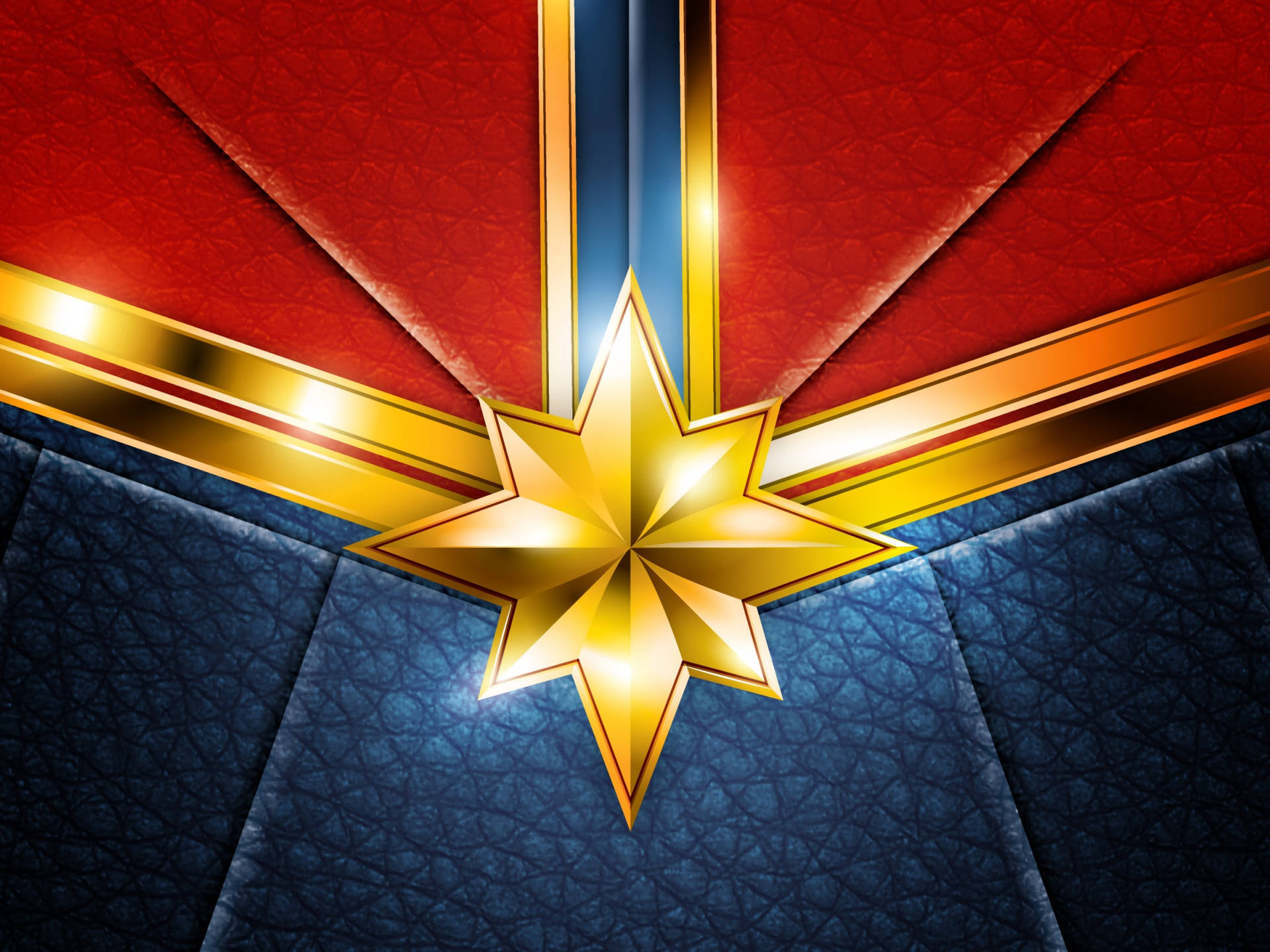 Captain Marvel Computer Starforce Emblem Wallpaper