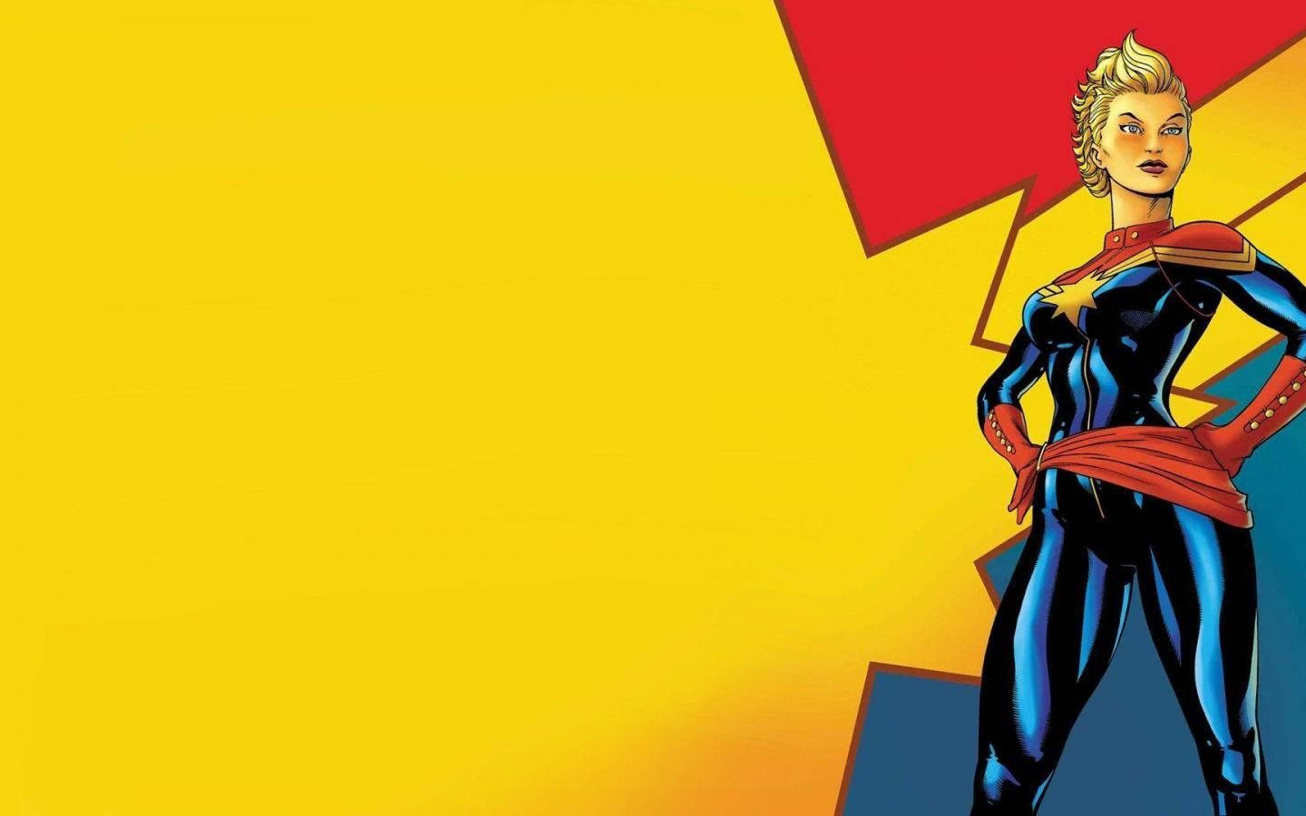 Latecnologia All'avanguardia Di Captain Marvel È Pronta A Lasciare Il Segno. Sfondo