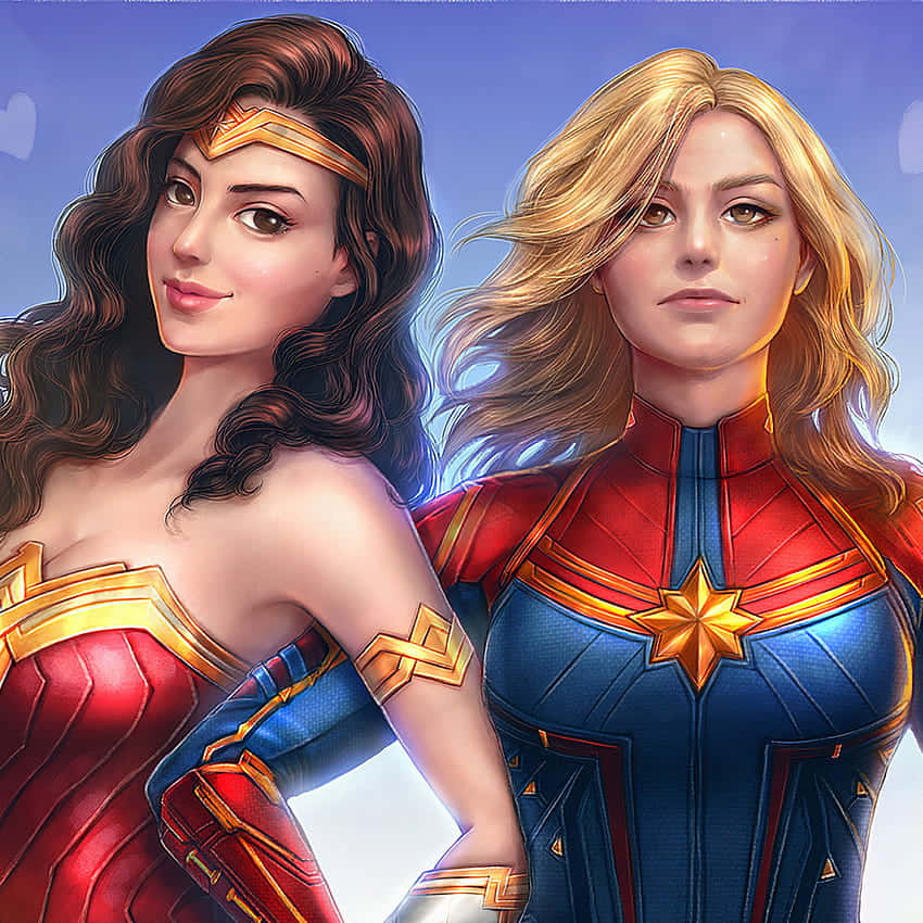 Ready to take off with Captain Marvel? Wallpaper