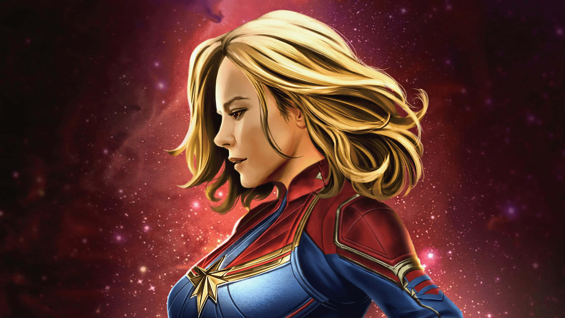 Experience new journeys with Captain Marvel using the ultimate in iPad technology Wallpaper