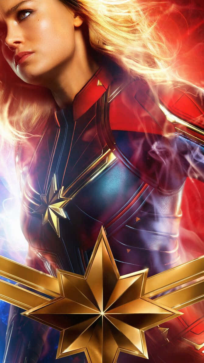 Use the power of Captain Marvel to maximize your productivity on iPad! Wallpaper