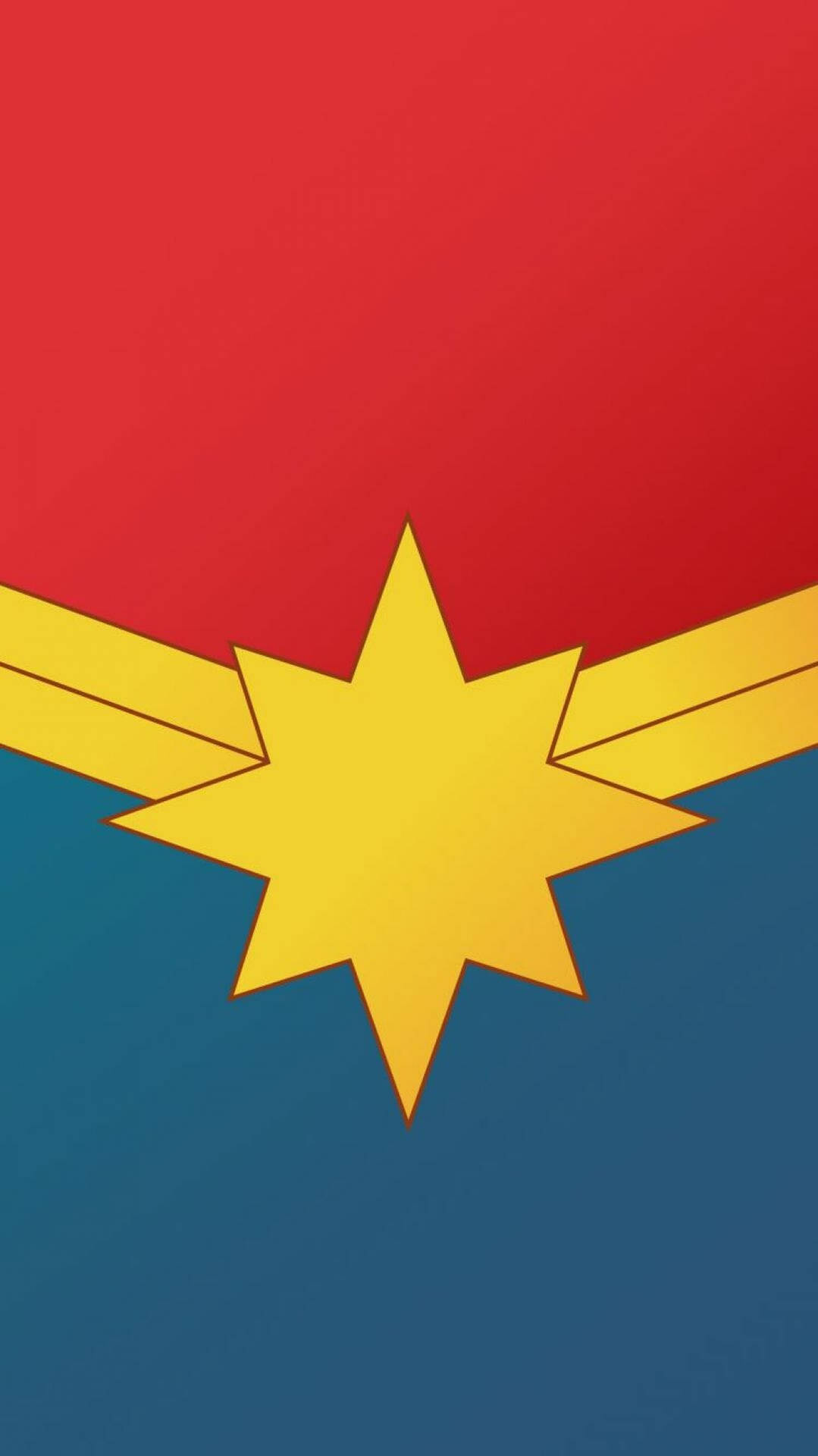 Captain Marvel Logo 4k Marvel Iphone Sfondo