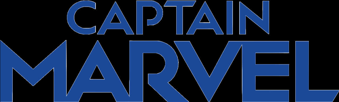 Captain Marvel Logo Blue PNG