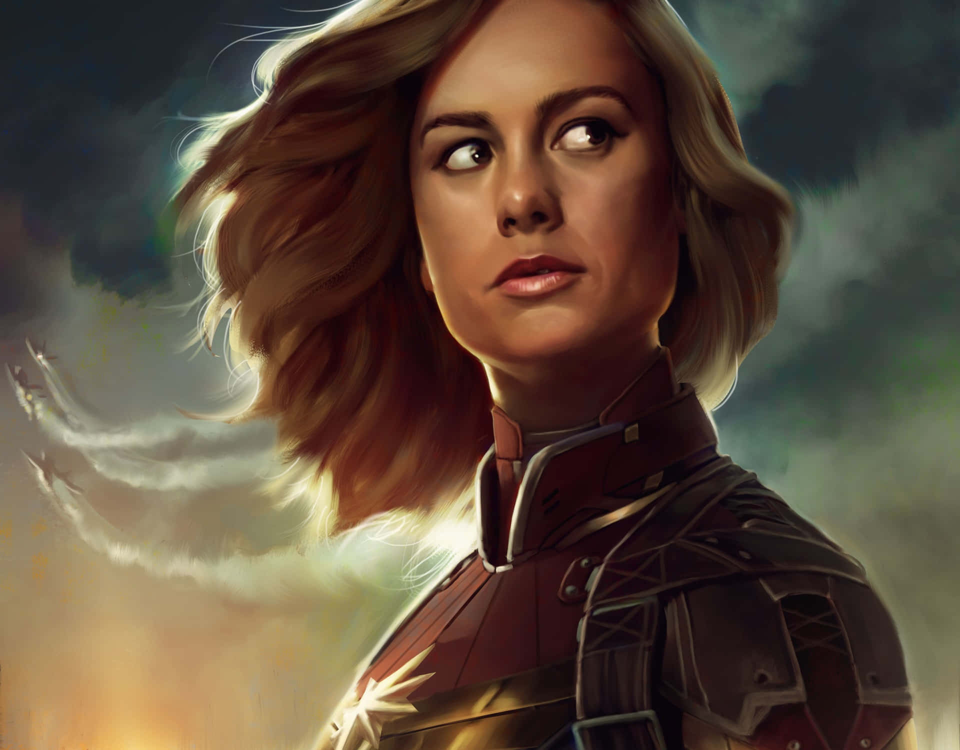 Brie Larson in Marvel's "Captain Marvel" Wallpaper
