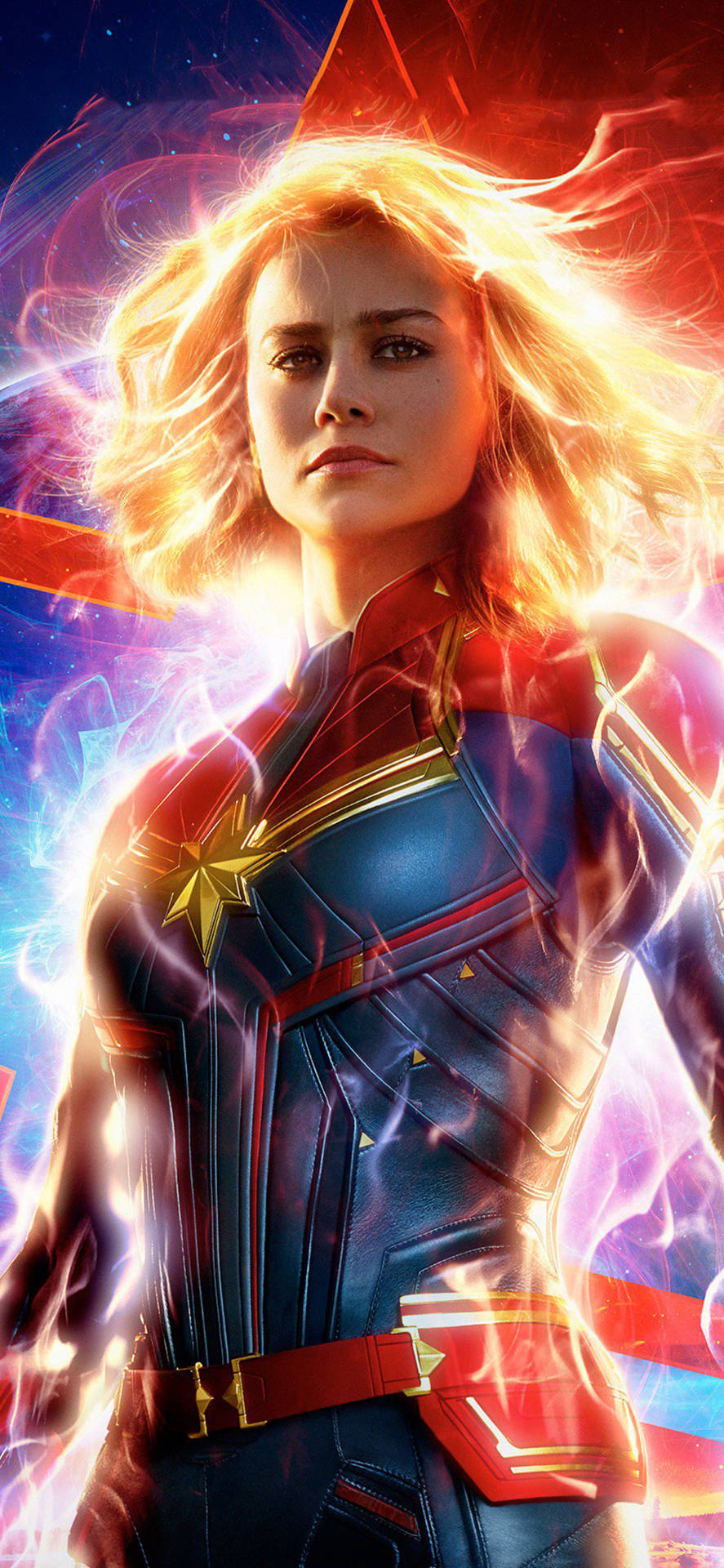 Captain Marvel Movie Poster Marvel Phone Wallpaper