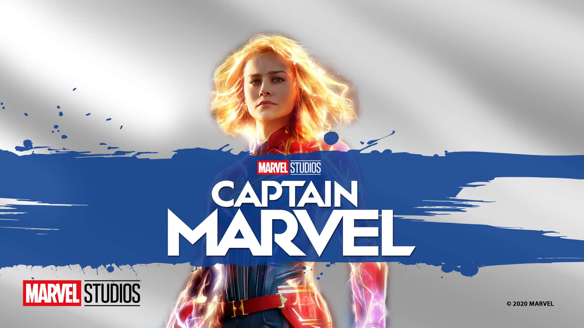 Imagemda Brie Larson Mostrando Seus Poderes De Super-herói No Filme Capitã Marvel. Papel de Parede