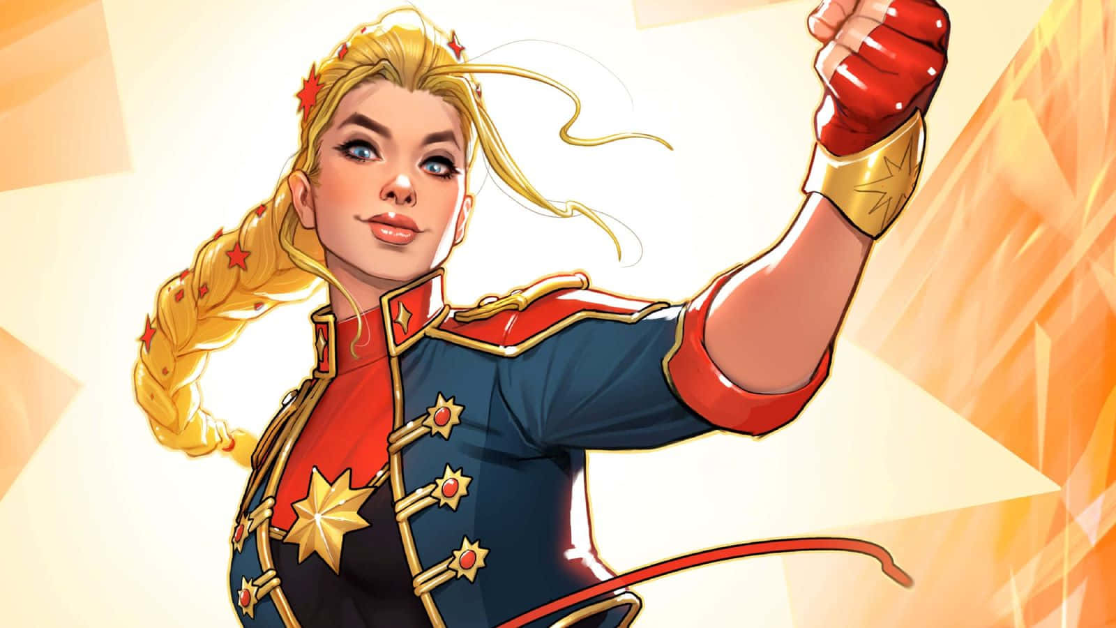 Captain Marvel Power Pose Wallpaper