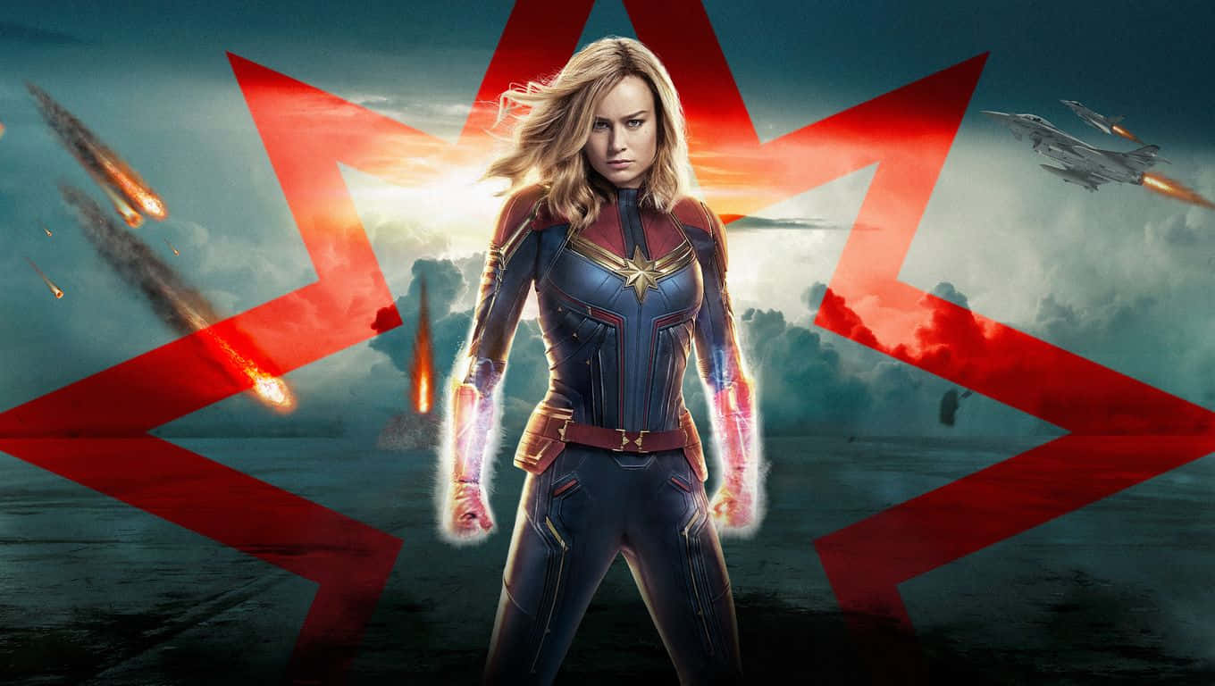 Captain Marvel Power Stance Wallpaper