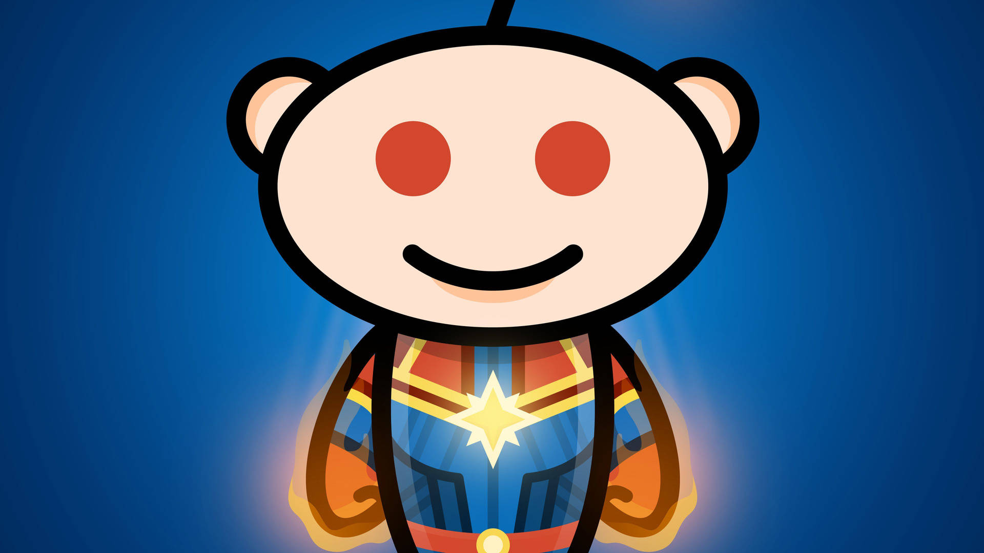 Captain Marvel Snoo Reddit Wallpaper