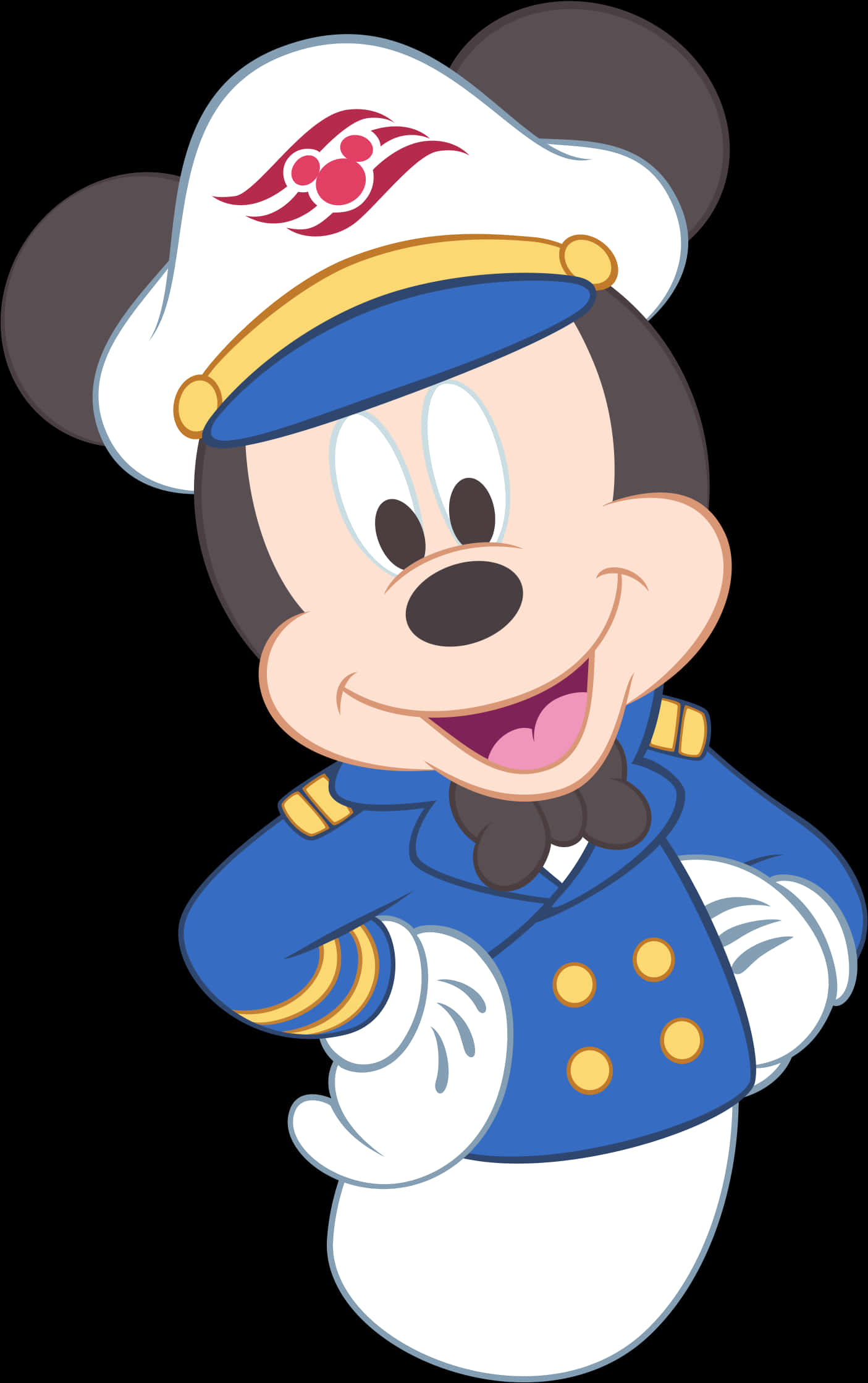 Captain Mickey Mouse Cartoon PNG