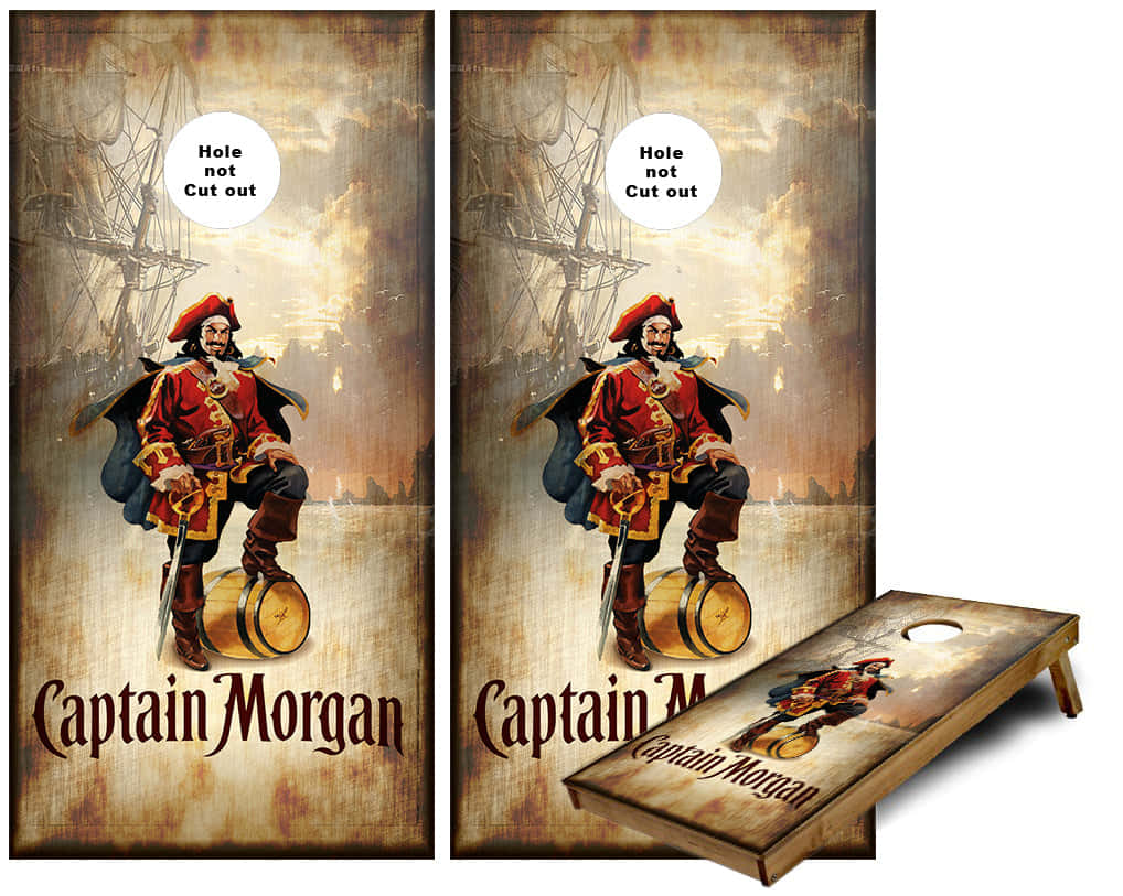 Captain Morgan Cornhole Board Design Wallpaper