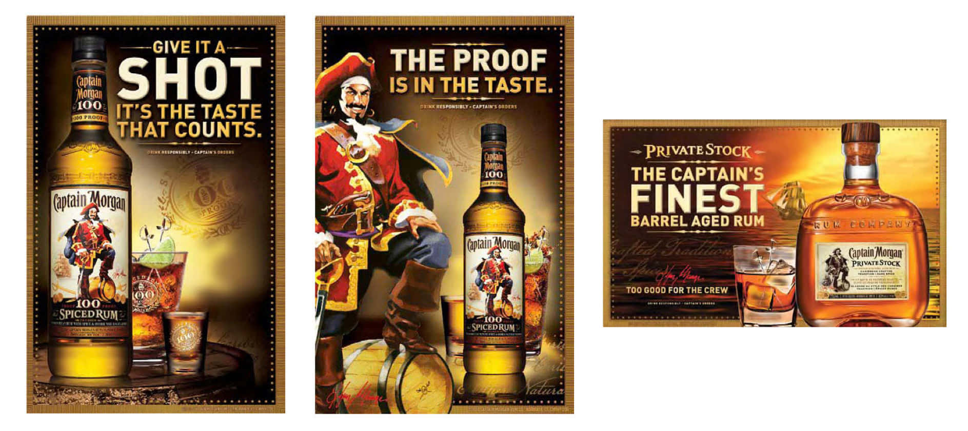 Captain Morgan Rum Ad Campaign Wallpaper