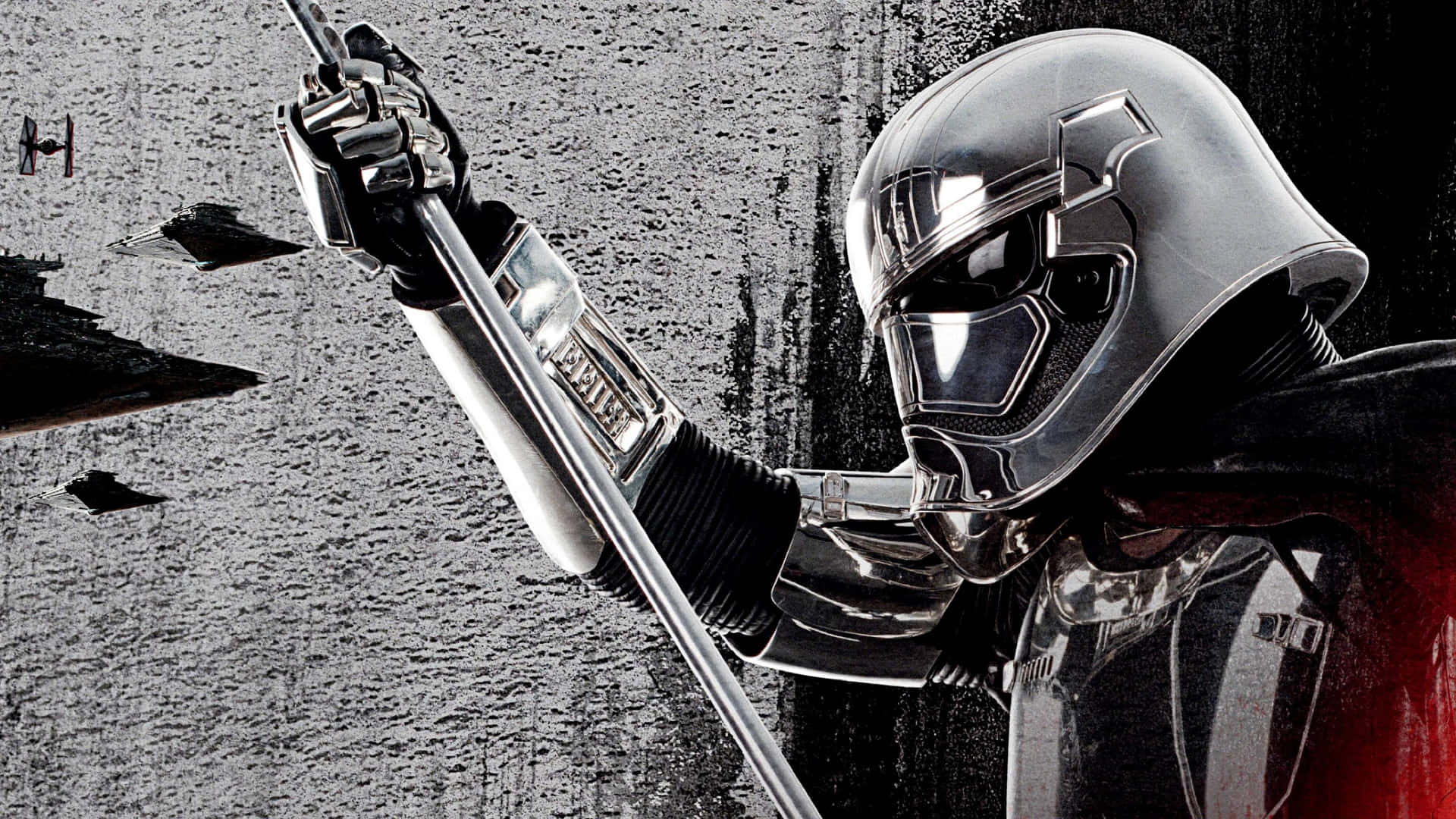 Captain Phasma in Battle: Leader of the Stormtroopers Wallpaper
