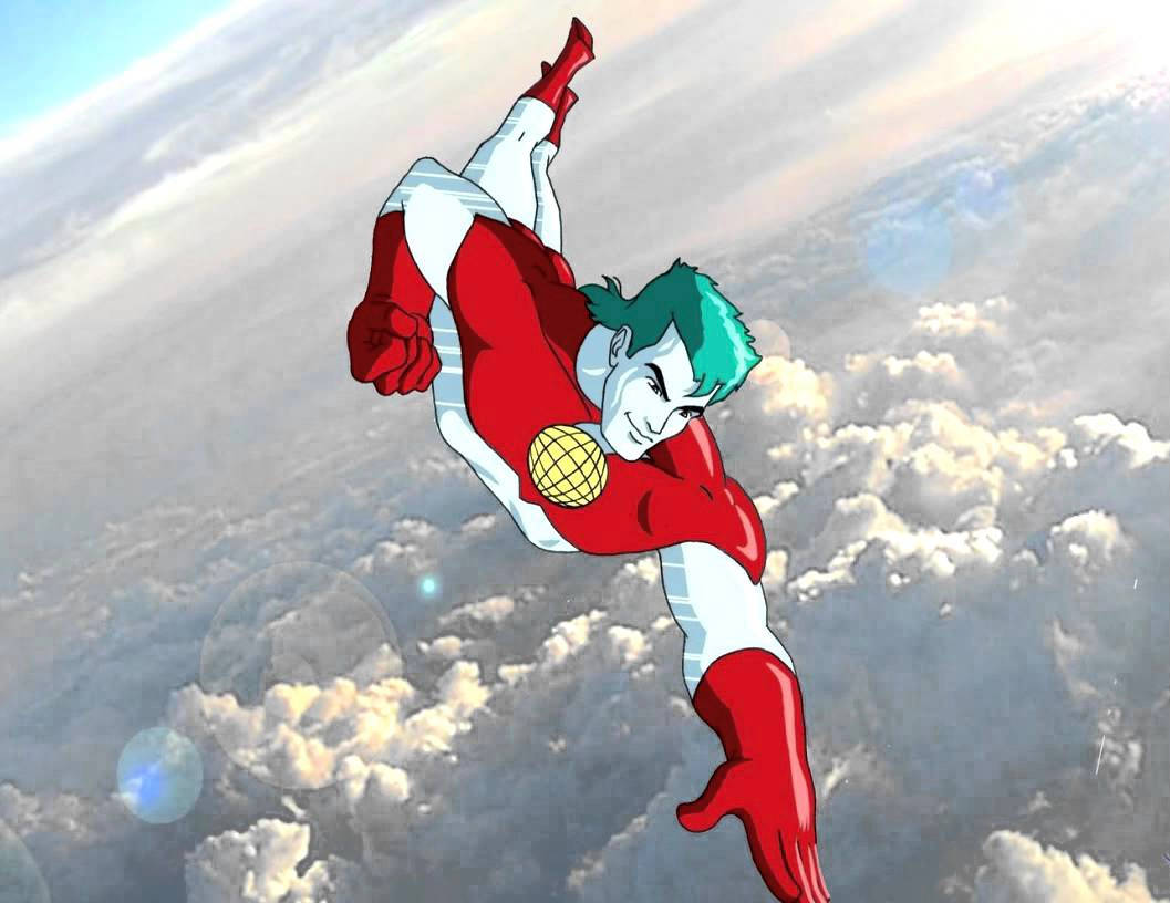 Captain Planet Flying Background