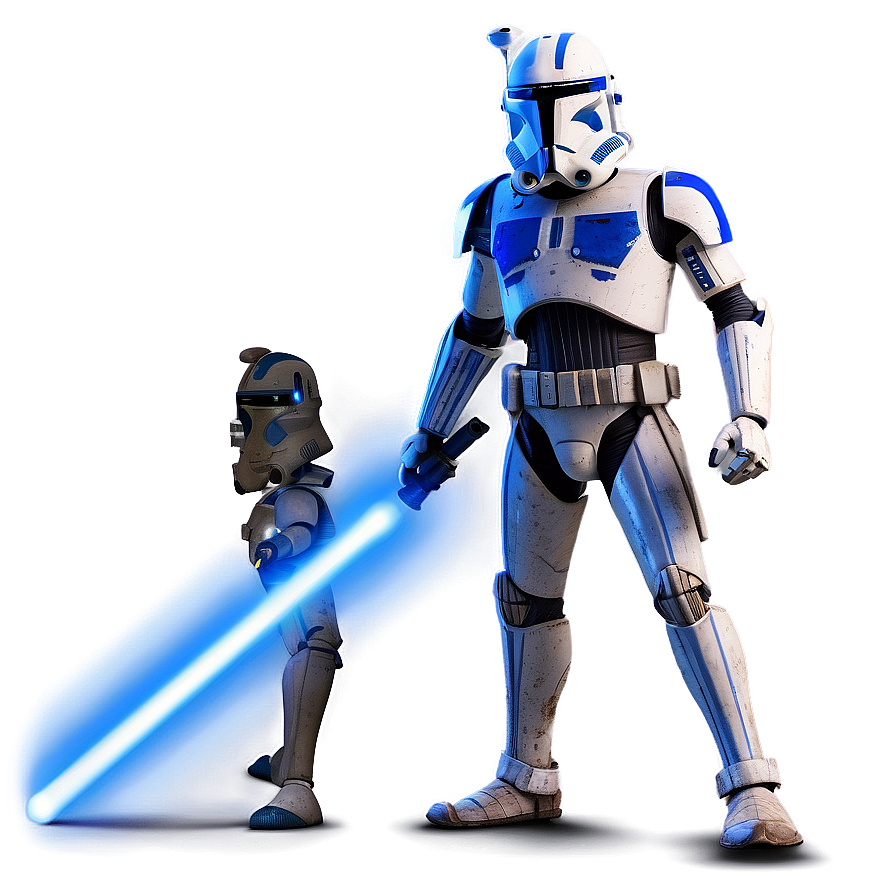 Captain Rex Battle Stance Png Lad PNG