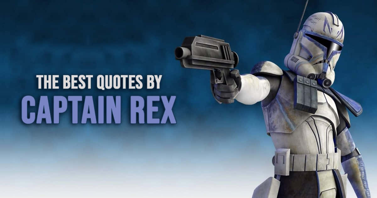 Her kan du finde Captain Rex, en berømt clone trooper i Clone Wars, på dette dristige tapet. Wallpaper