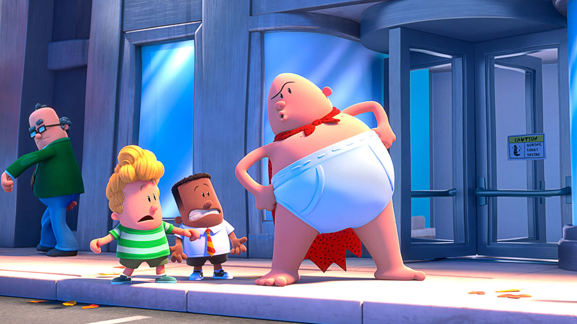 Captain Underpants: The First Epic Movie Shocked Harold And George Wallpaper