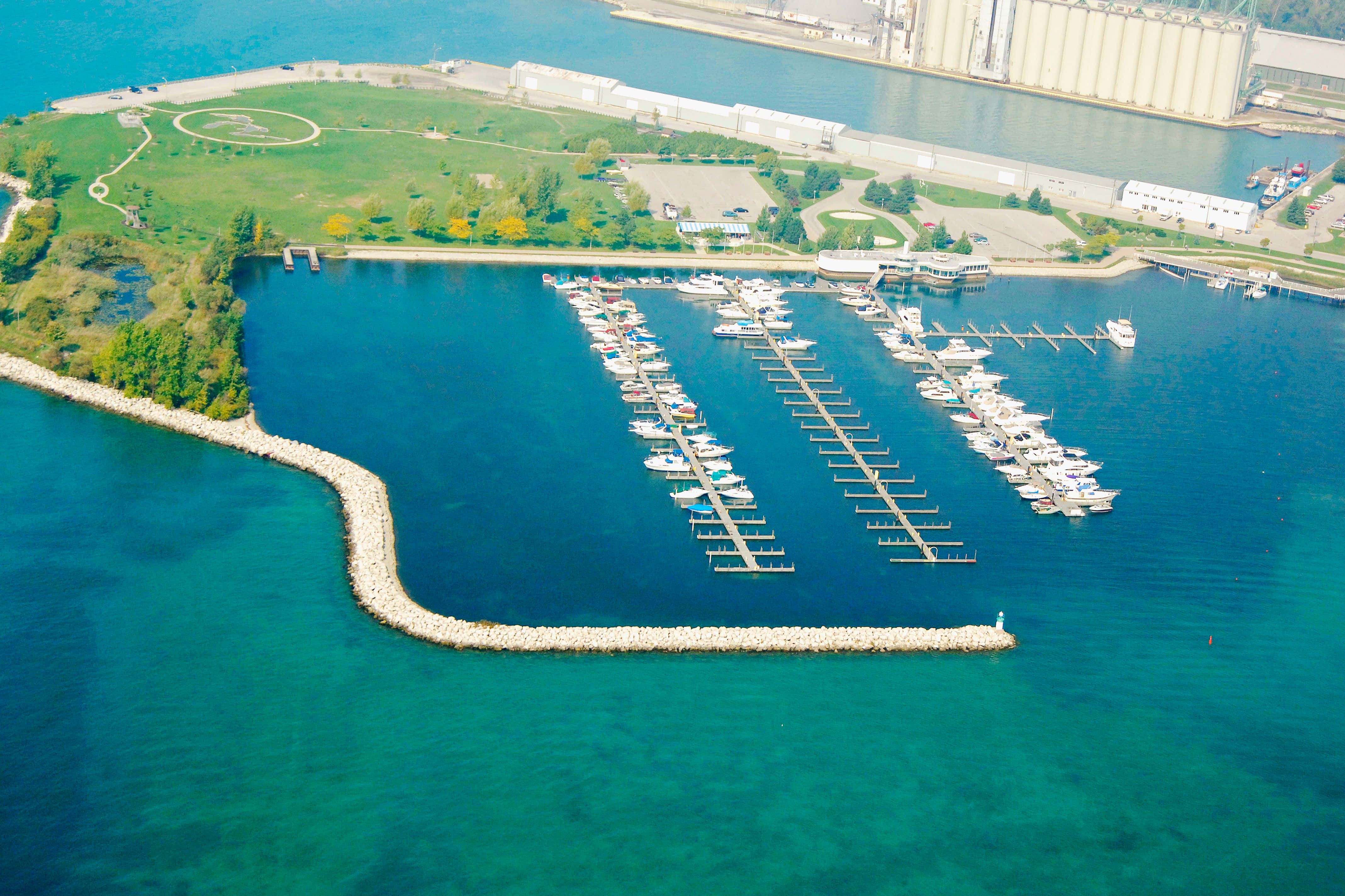 Caption: A Breathtaking Sunset At Sarnia's Waterfront Wallpaper