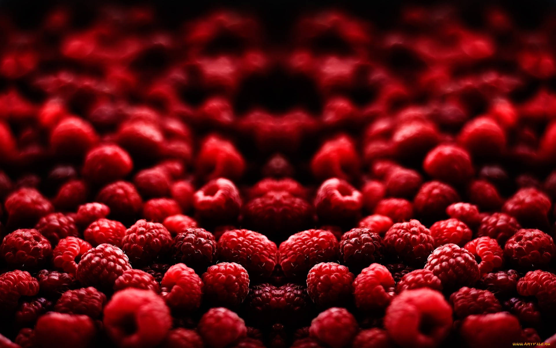 Caption: A Cluster Of Fresh Raspberries At Peak Ripeness Wallpaper