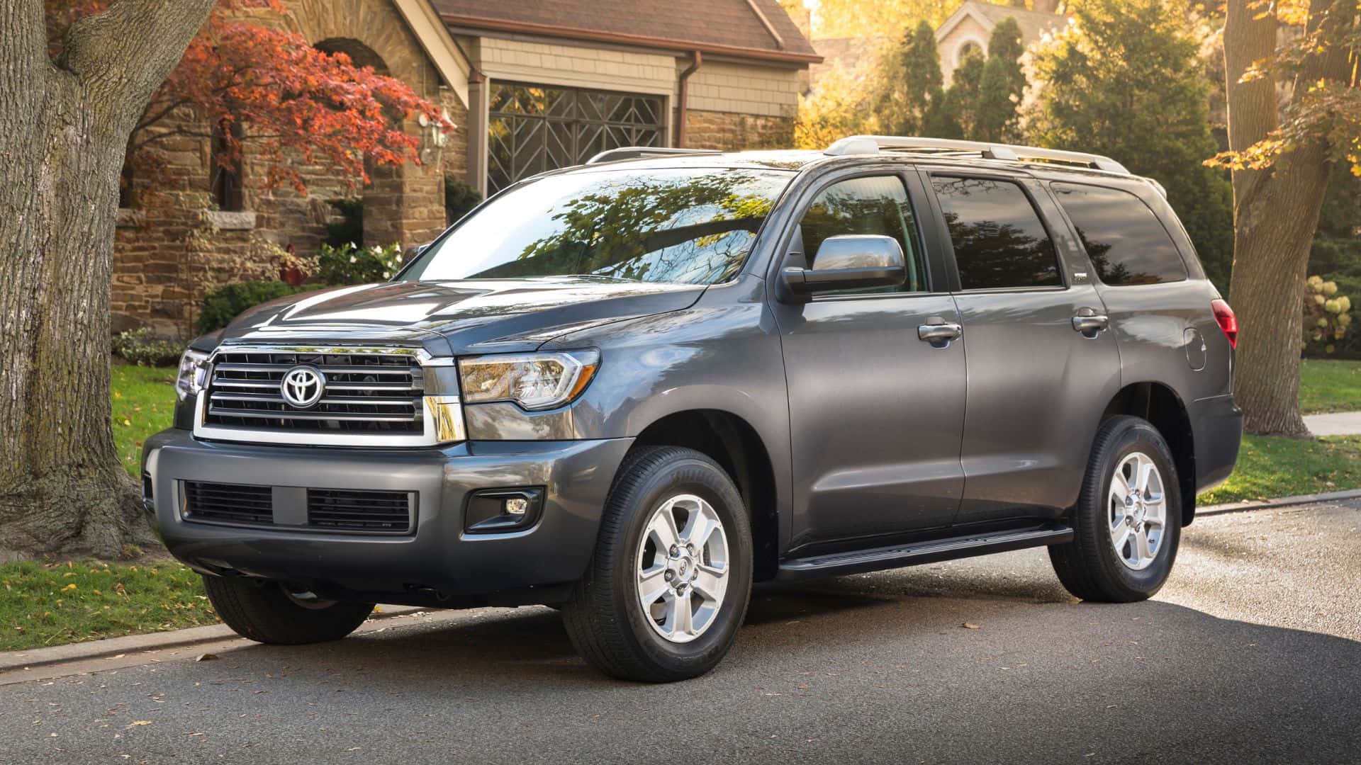 Caption: A Glorious Drive With Toyota Sequoia Wallpaper