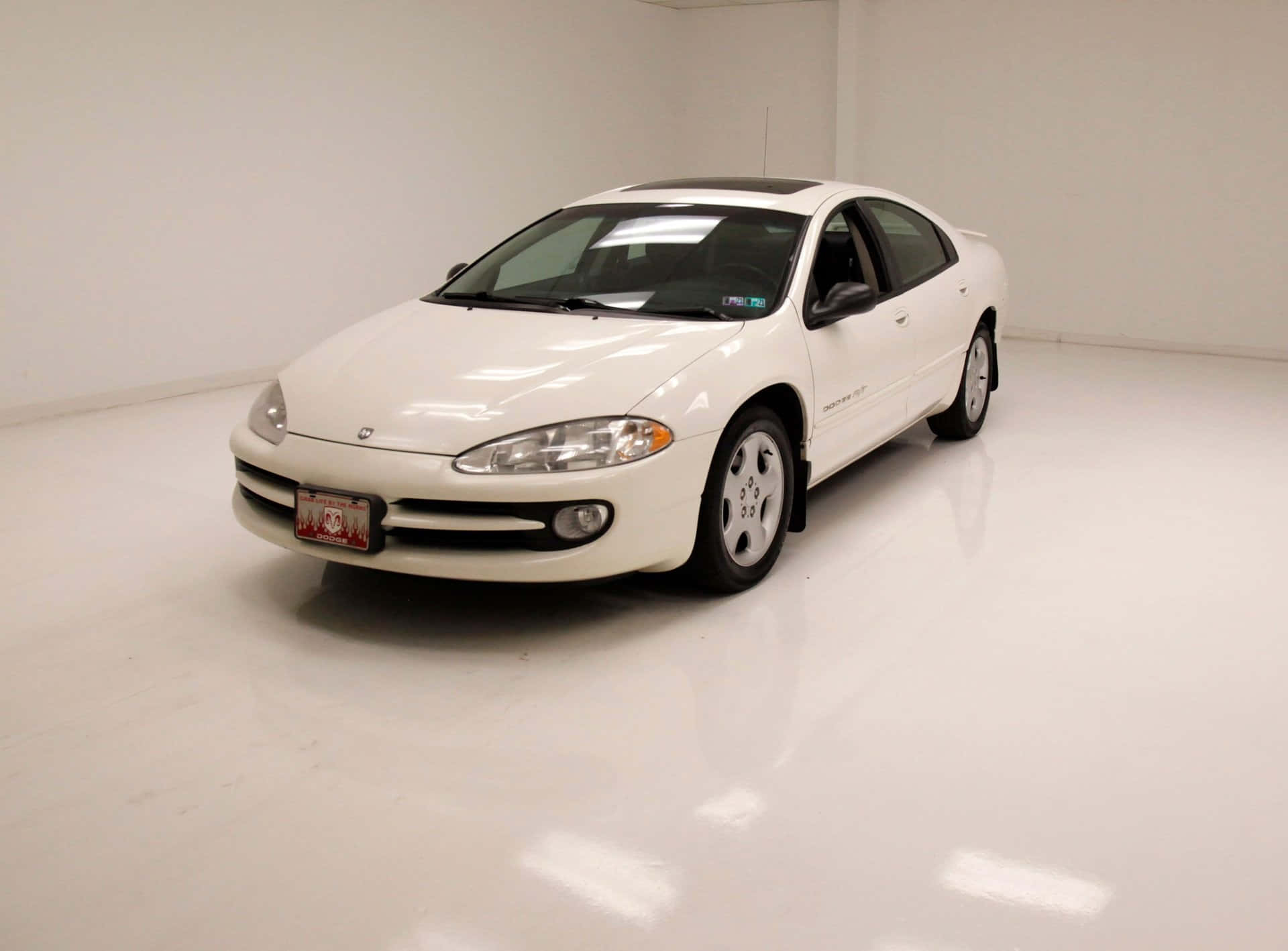 Caption: A Strikingly Sleek Dodge Intrepid In Transit Wallpaper