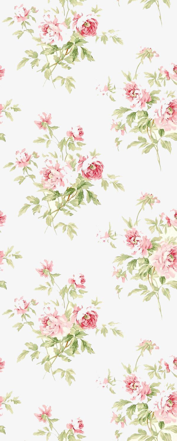 Caption: Adorn Your Iphone With The Classic Vintage Floral Wallpaper. Wallpaper