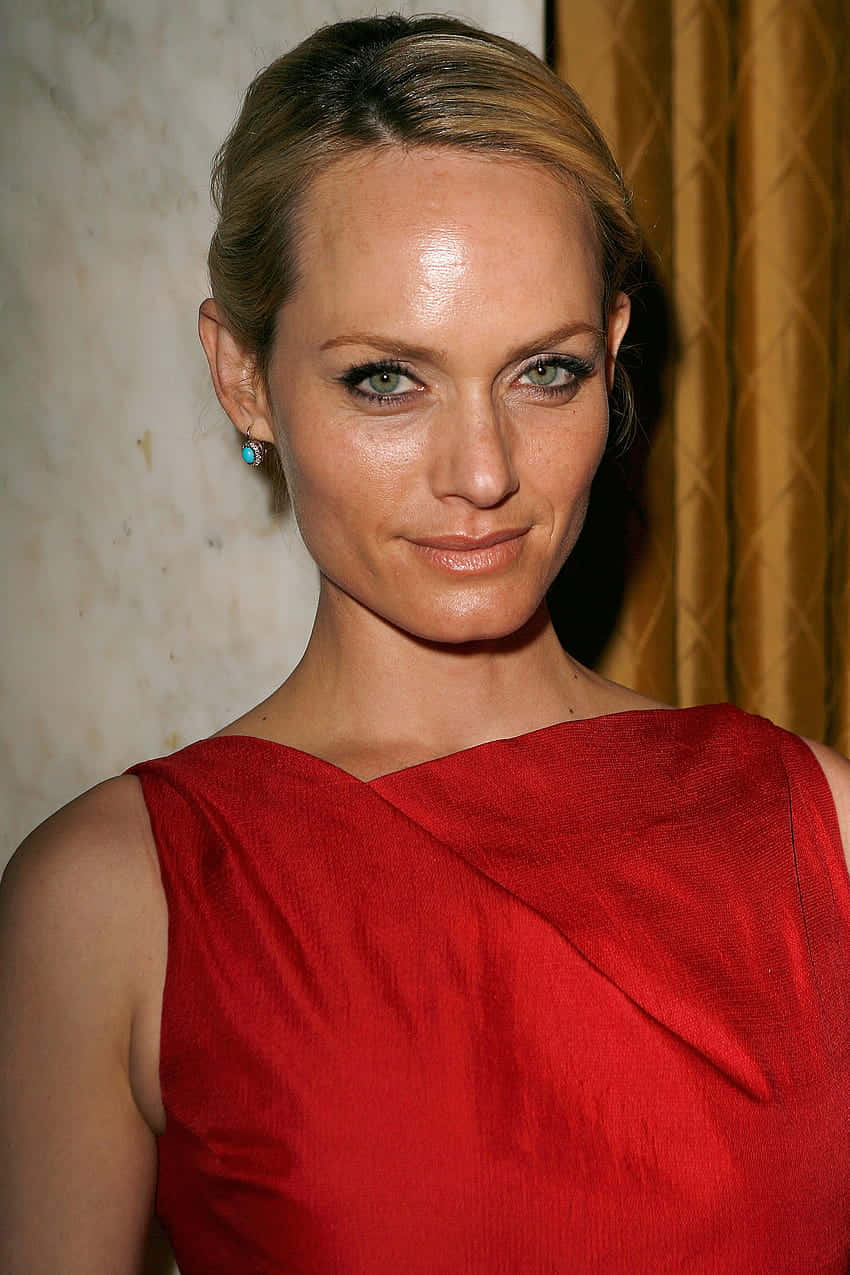 Caption: Amber Valletta, Globally Acclaimed Model And Actress Wallpaper